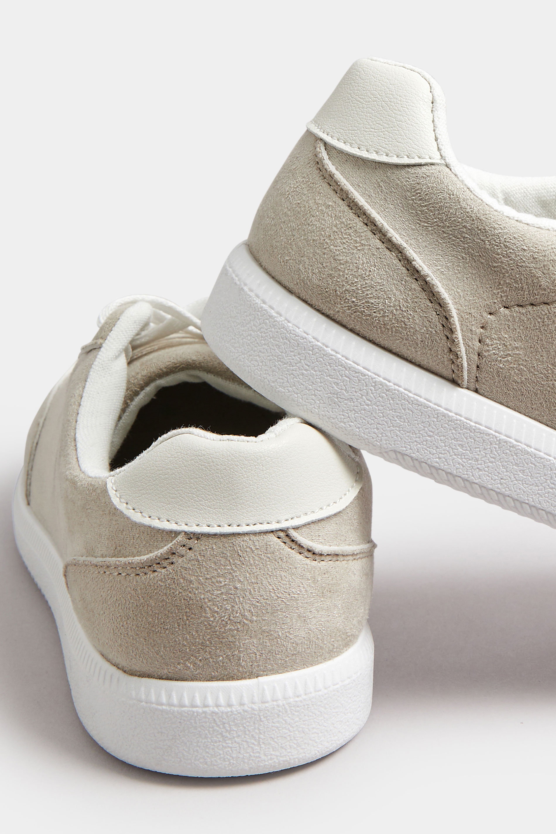 Grey Retro Trainers In Extra Wide EEE Fit | Yours Clothing 4