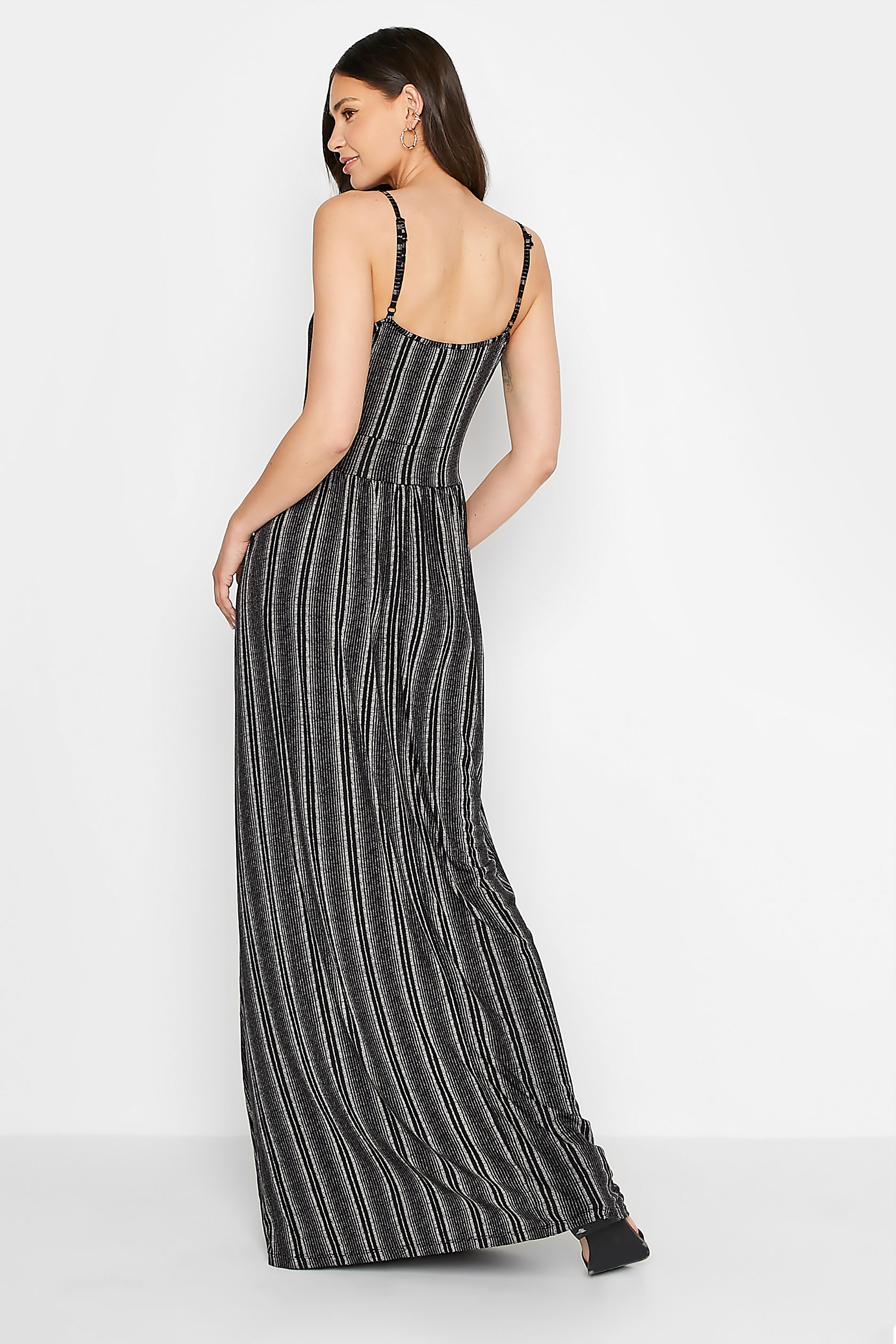 LTS Tall Black Striped Maxi Dress | Long Tall Sally 3