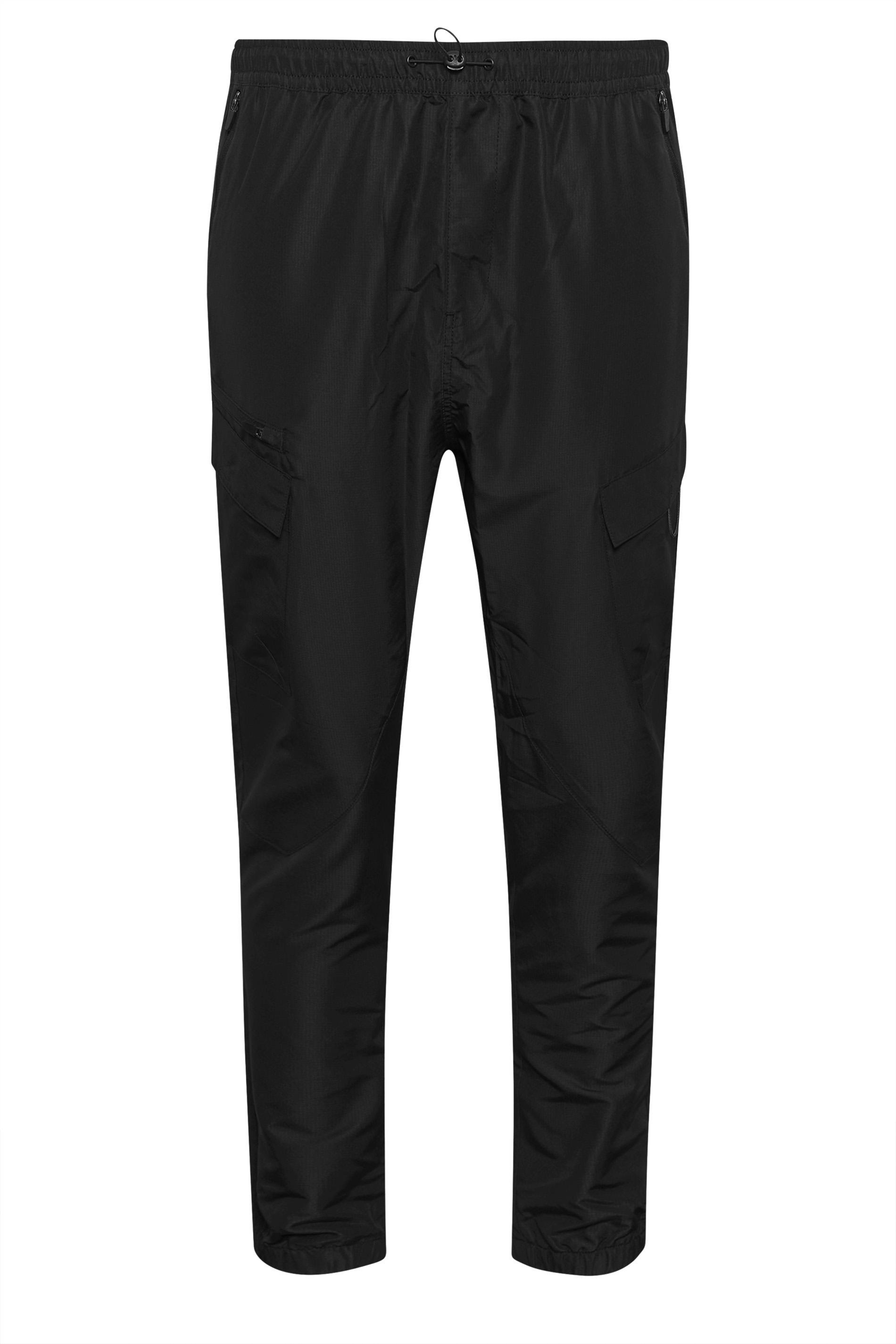 BadRhino Big & Tall Black Tech Cargo Trousers | BadRhino 3