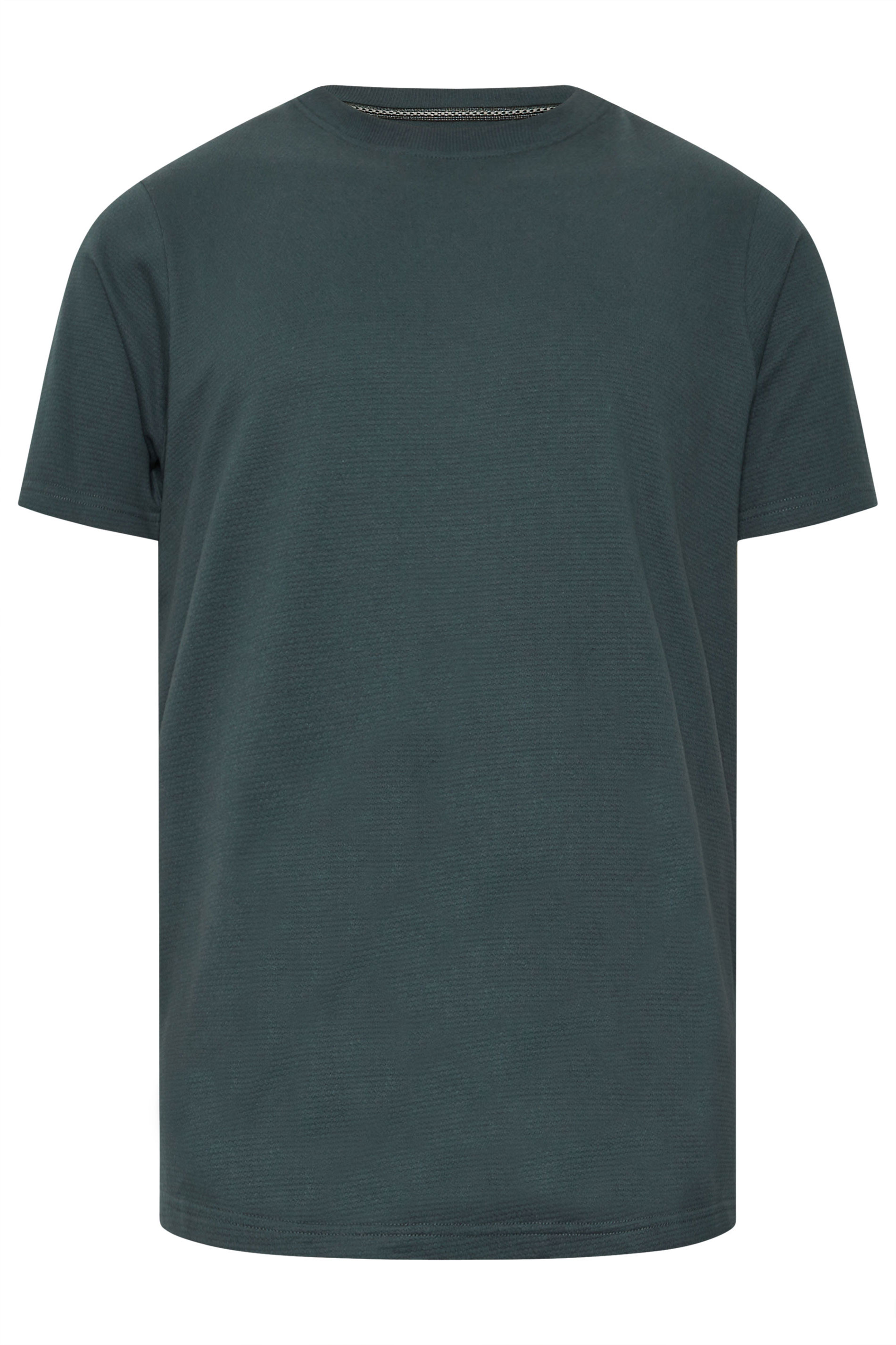 BadRhino Big & Tall Blue Grey Textured Short Sleeve T-Shirt | BadRhino 7
