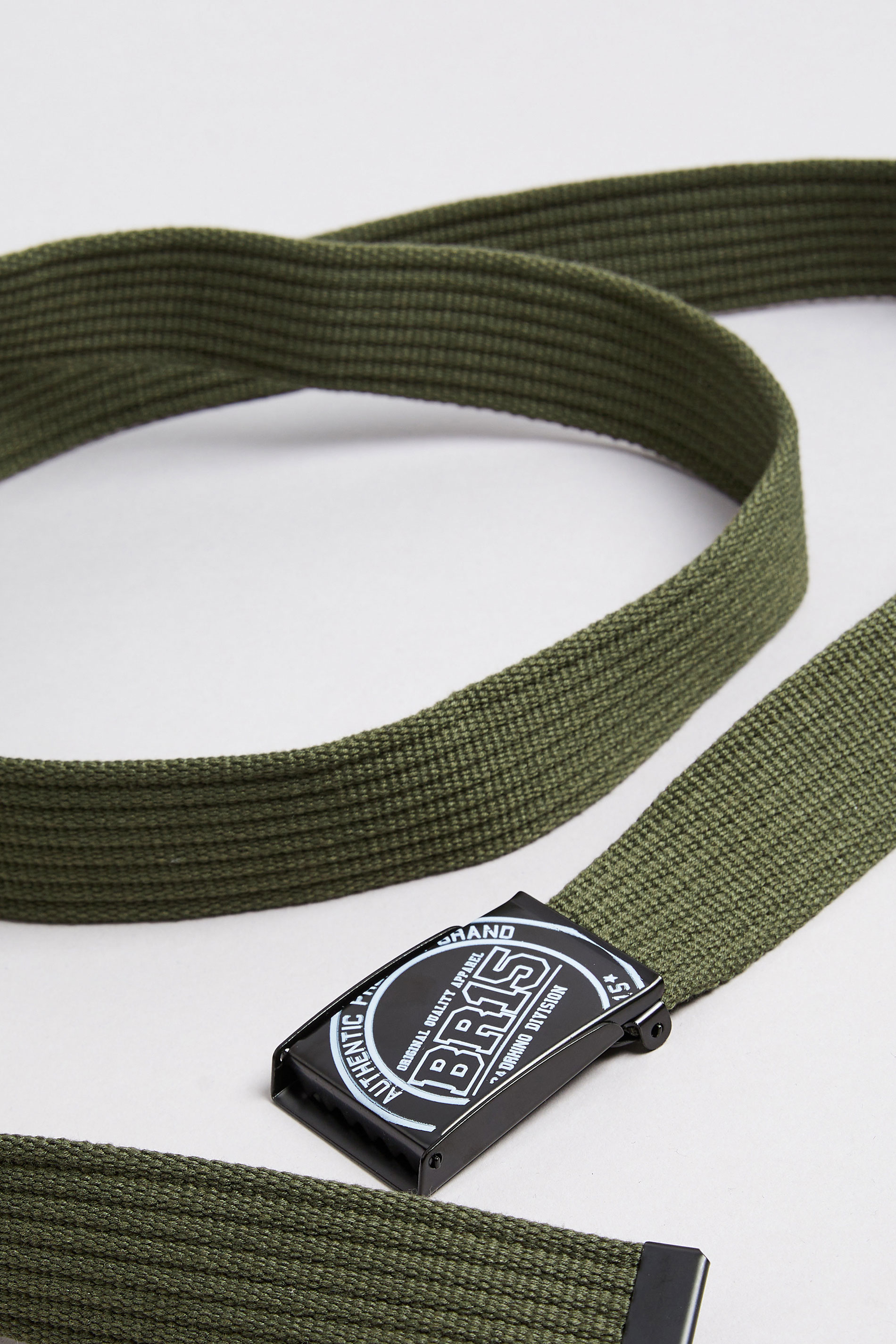 BadRhino Olive Green Ribbed Webbing Belt | BadRhino 3