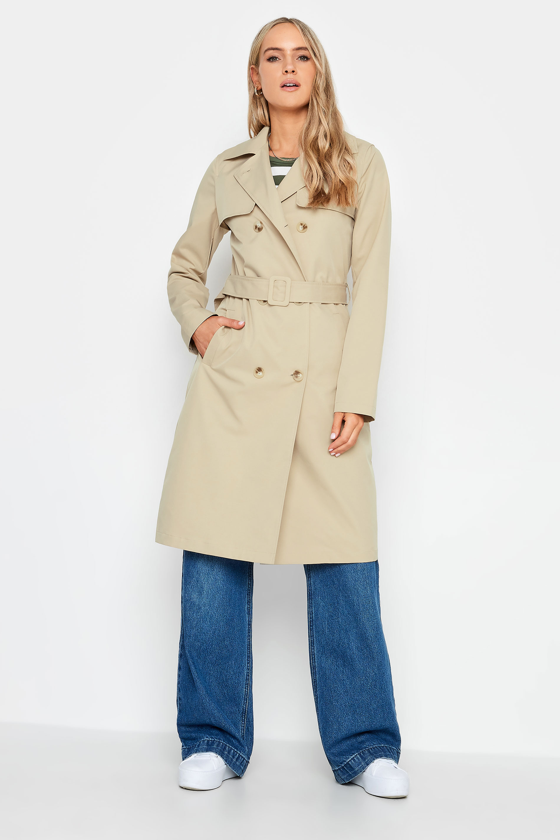 LTS Tall Beige Brown Trench Coat | Long Tall Sally  2