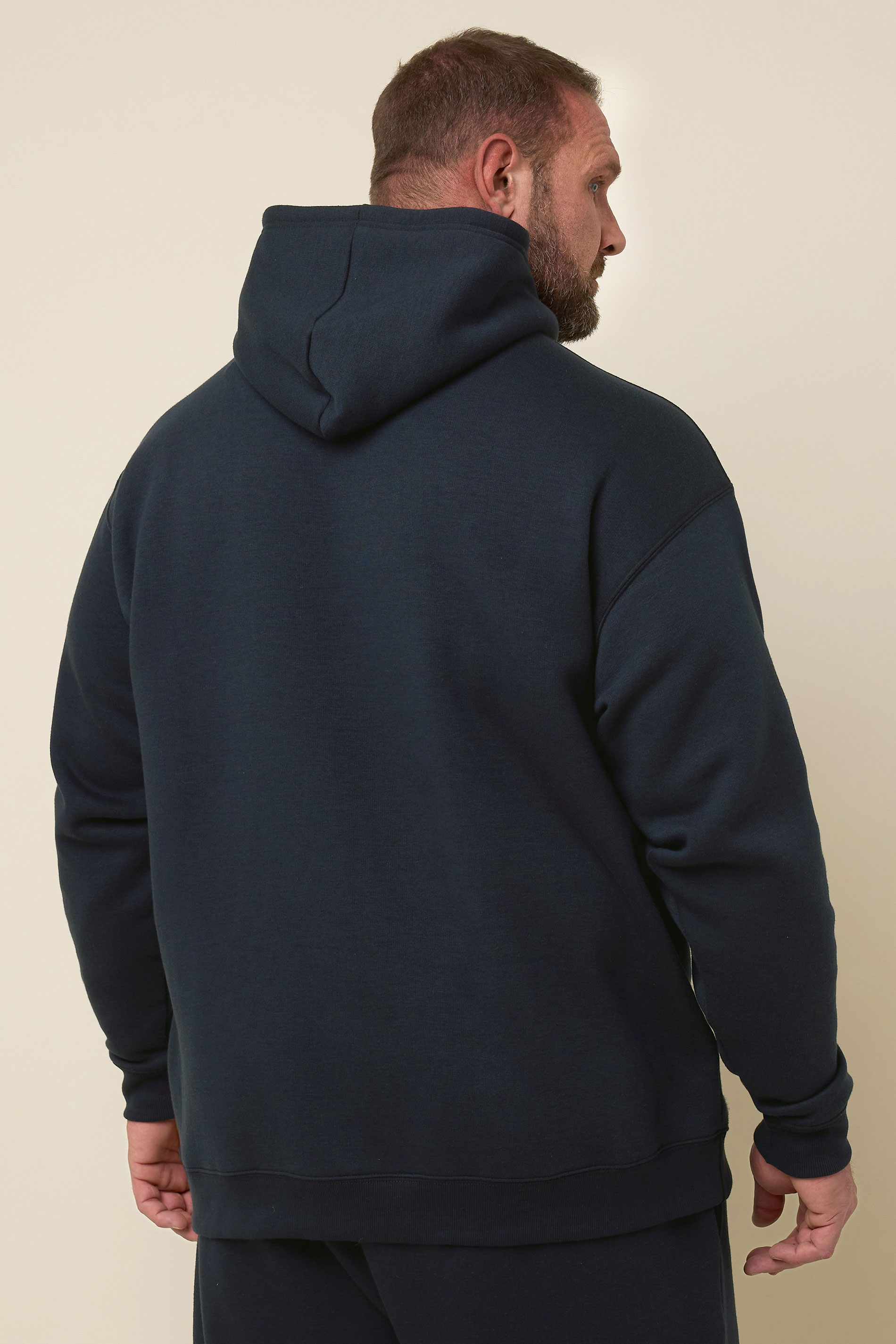 IronRhino Big & Tall Navy Blue 'Rest Day' Hoodie | BadRhino 4