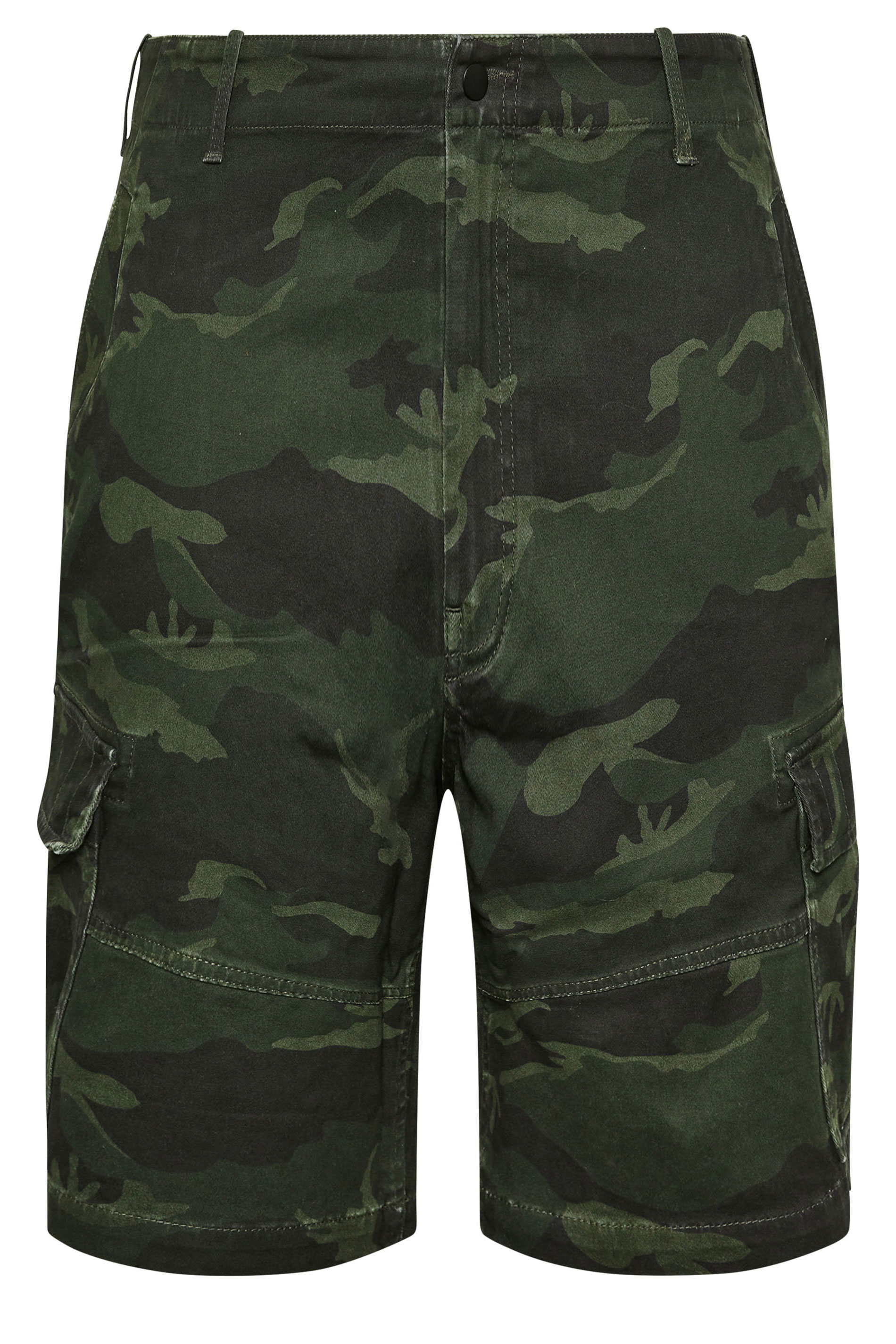 BadRhino Big & Tall Green Camo Cargo Shorts | BadRhino 5