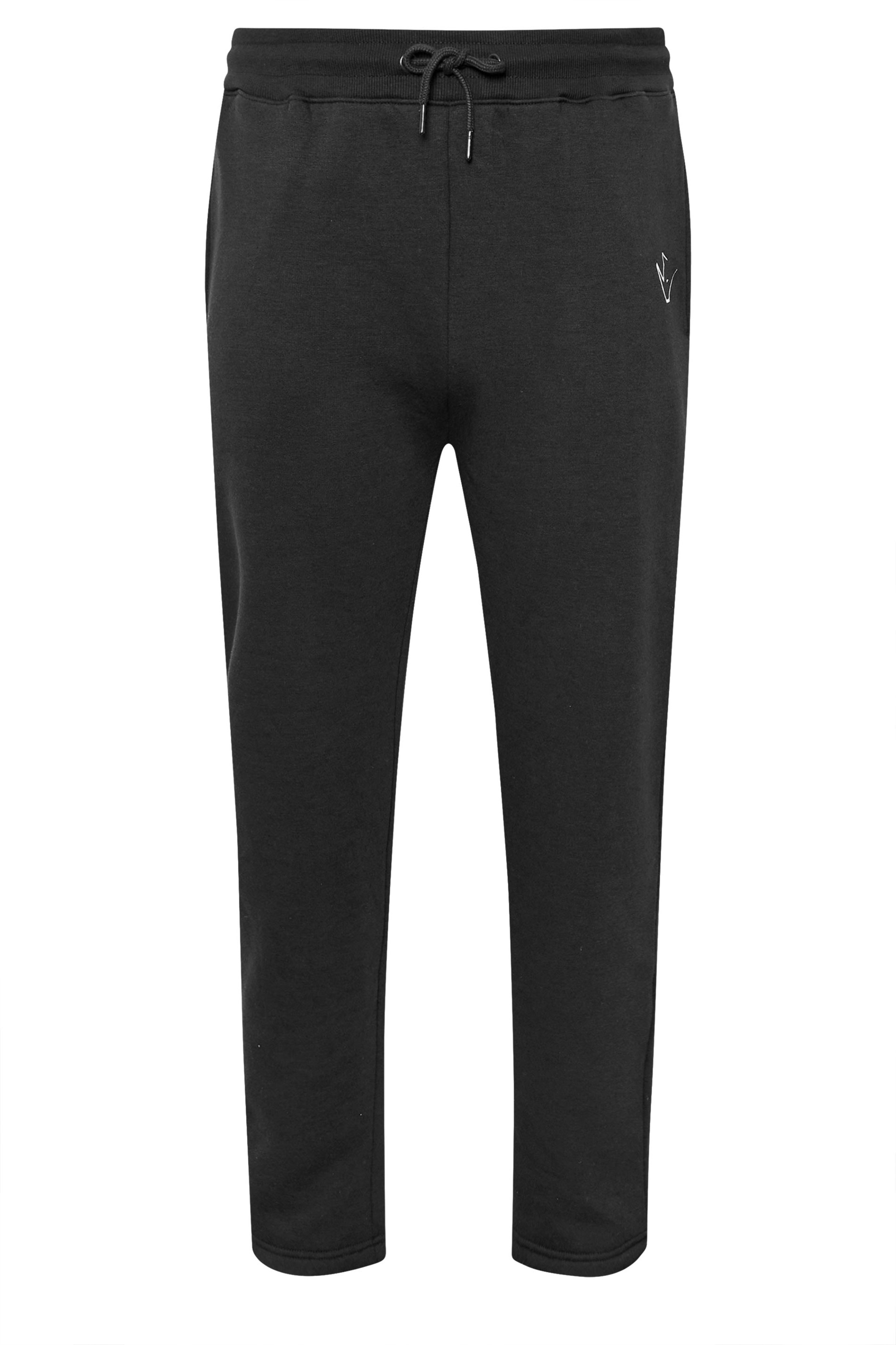 IronRhino Big & Tall Black 'Rest Day' Joggers | BadRhino 8