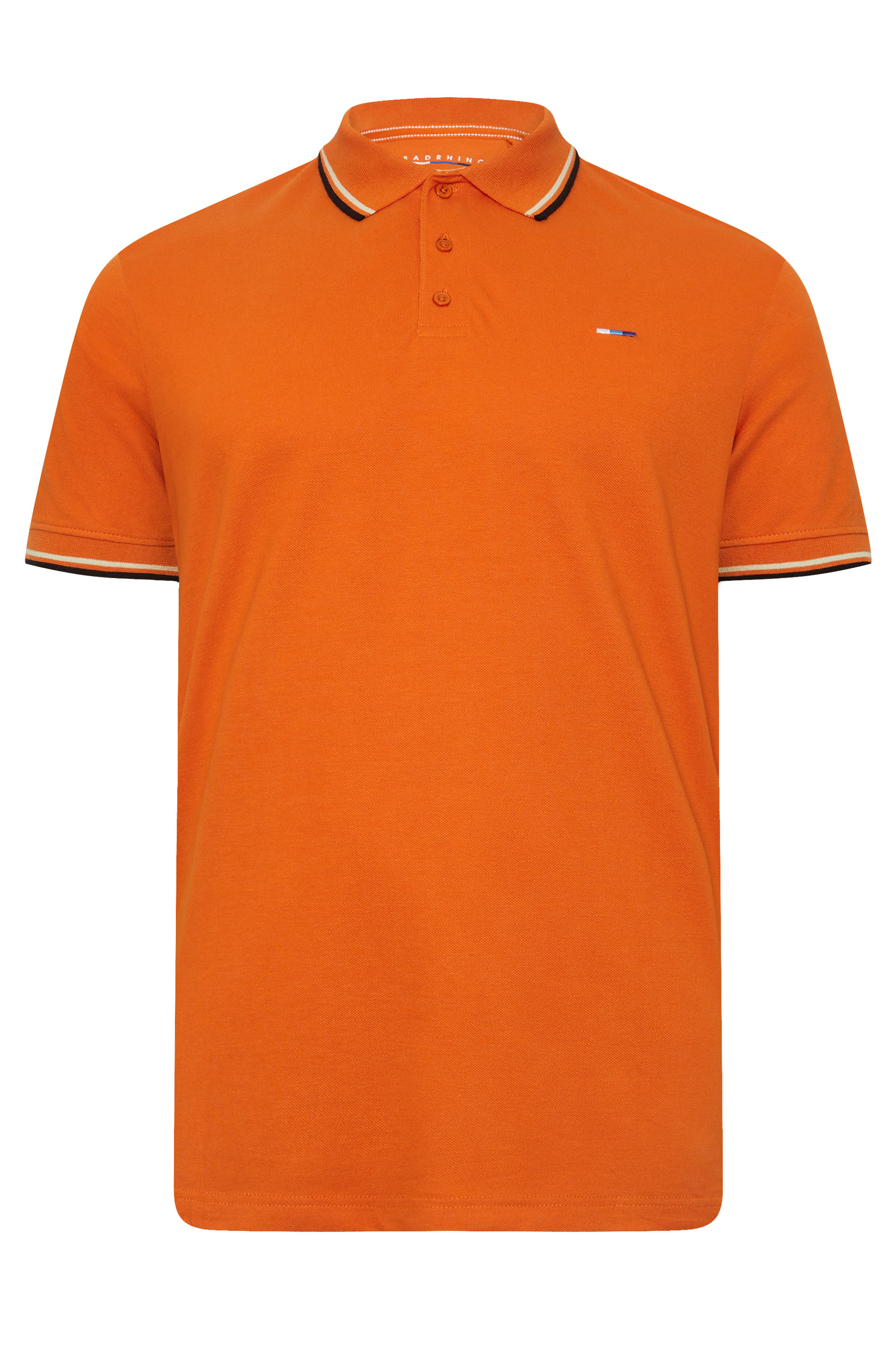 BadRhino Big & Tall Orange Tipped Polo Shirt | BadRhino 7