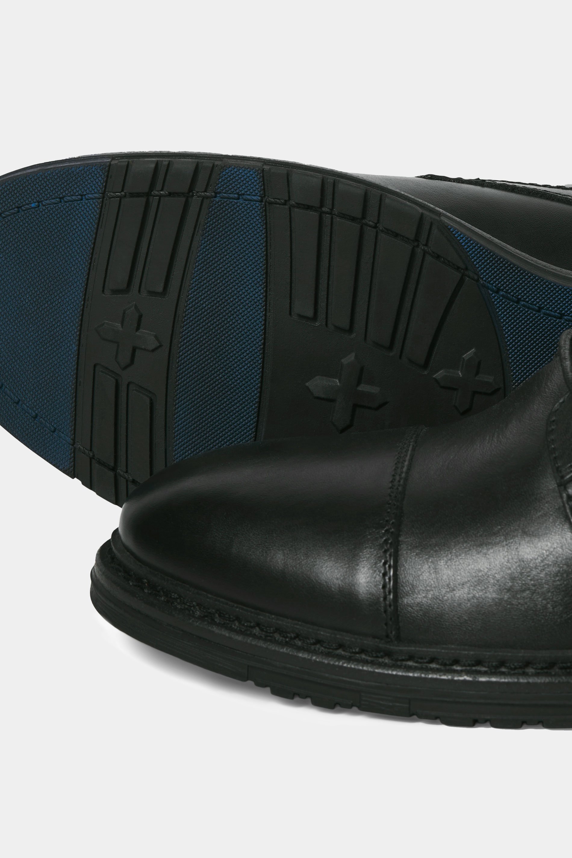 JACK & JONES Big & Tall Black Leather Wentworth Boots | BadRhino 3