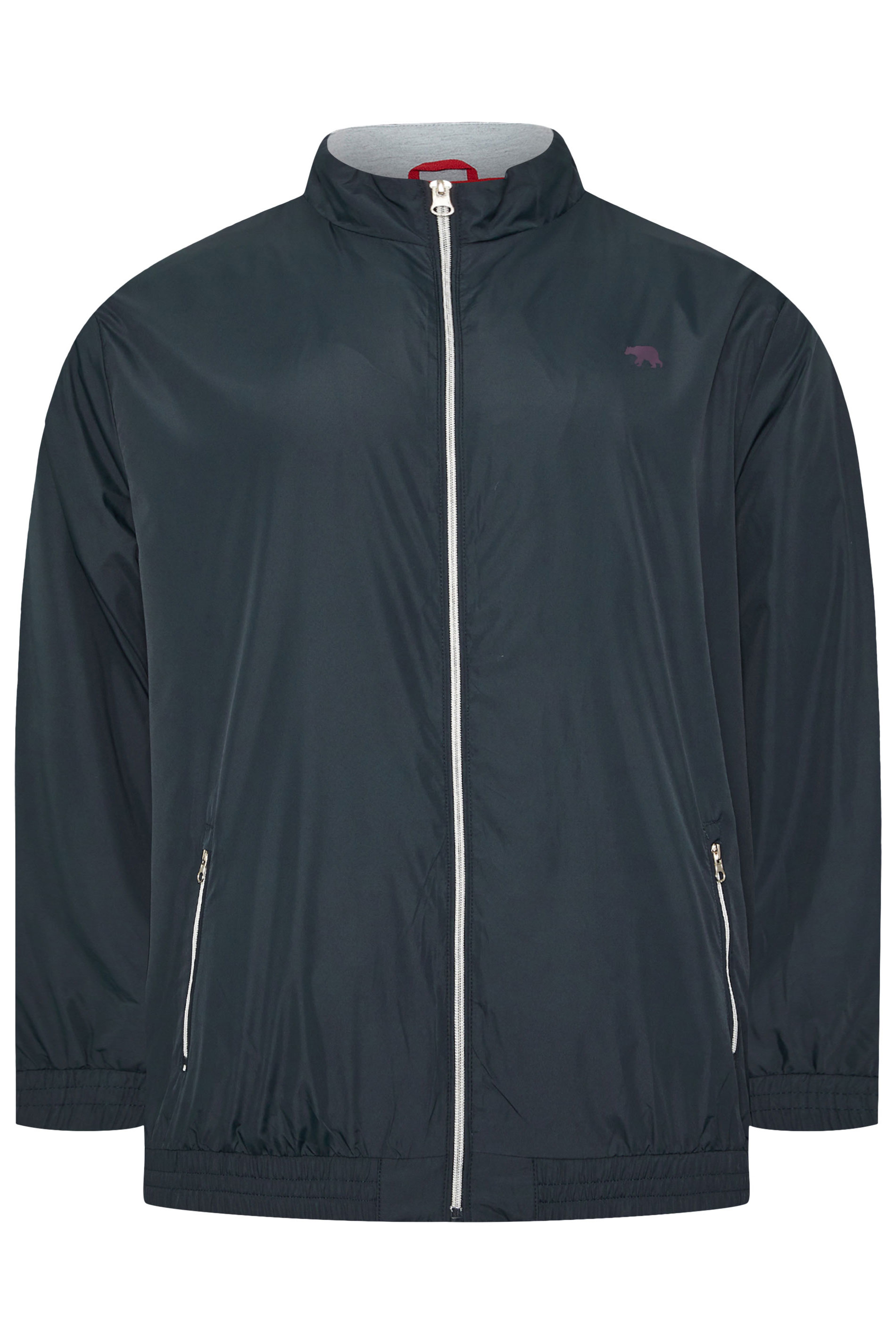D555 Big & Tall Navy Blue Lightweight Zip Jacket | BadRhino 4