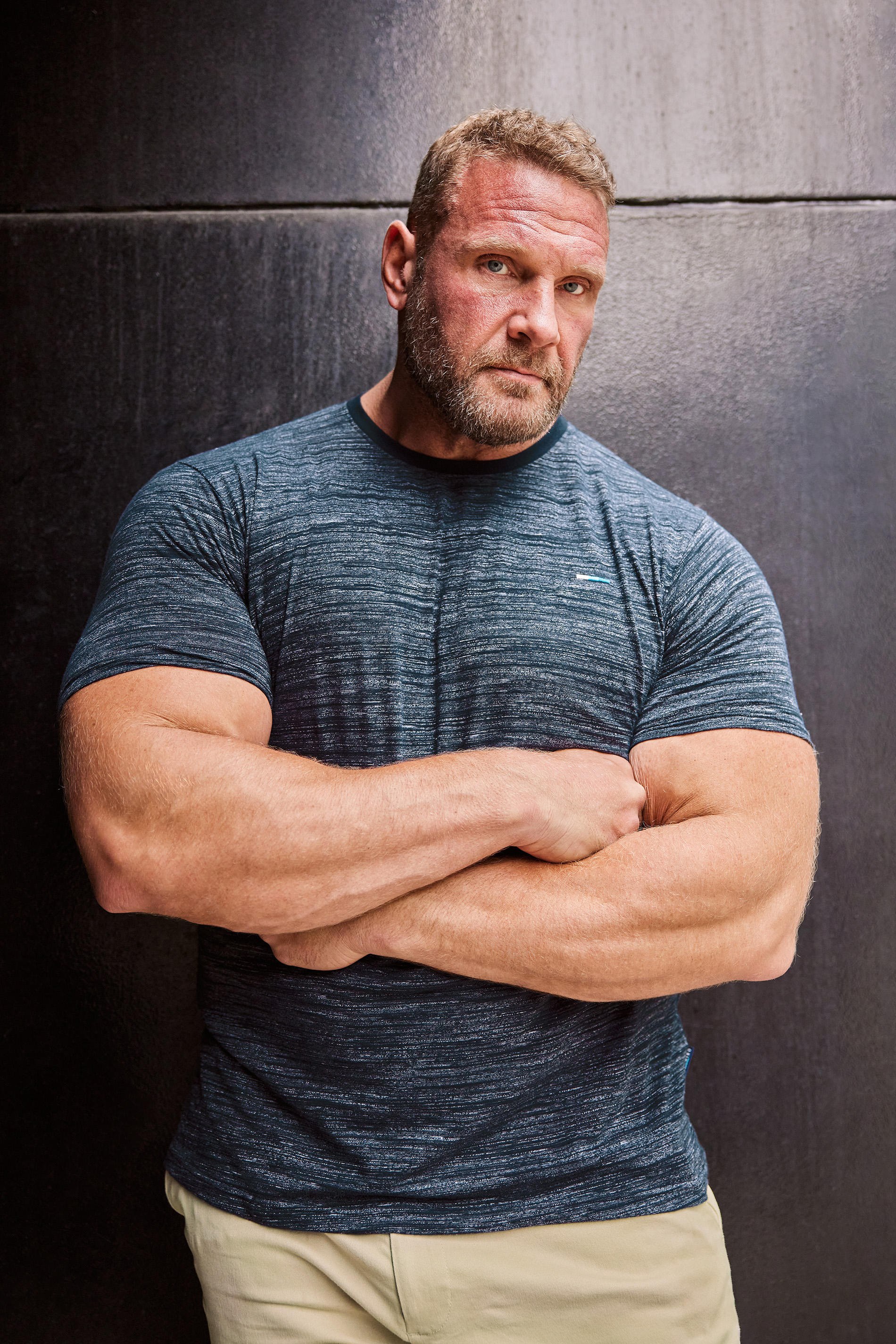 BadRhino Big & Tall Navy Blue Injected Slub T-Shirt | BadRhino 1