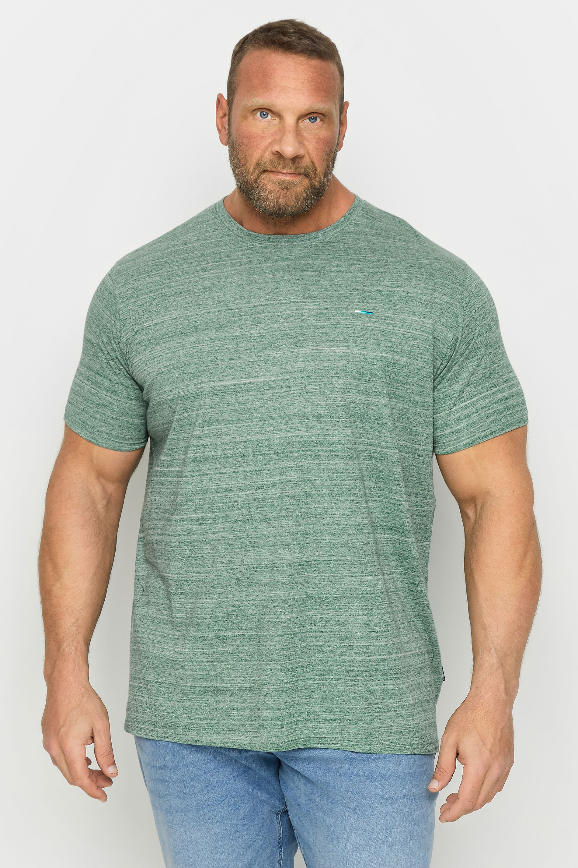 BadRhino Big & Tall Green Injected Slub Jersey T-Shirt | BadRhino 2