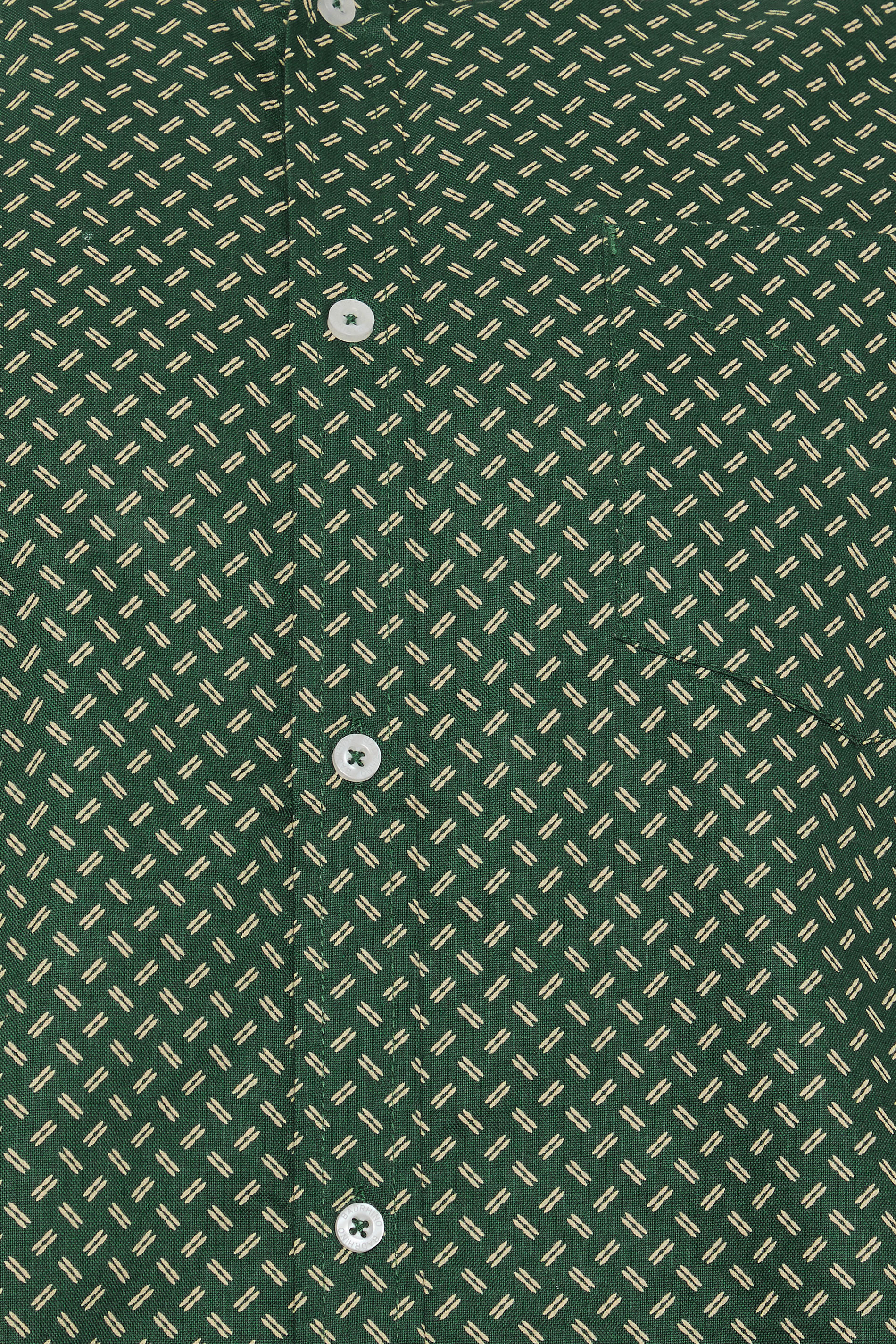 BadRhino Big & Tall Green Geometric Print Party Shirt | BadRhino 3