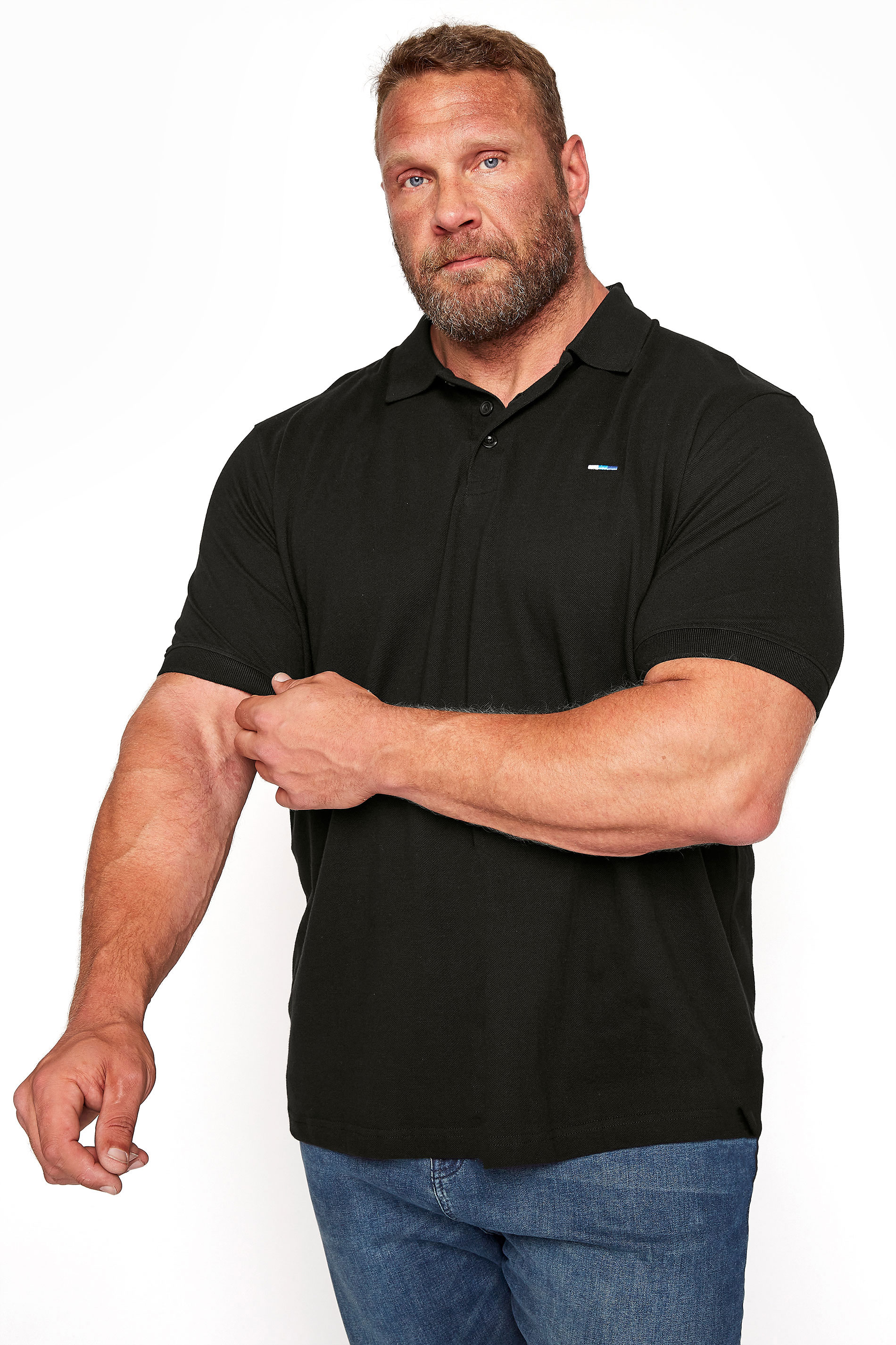 BadRhino Black Essential Polo Shirt | BadRhino 2
