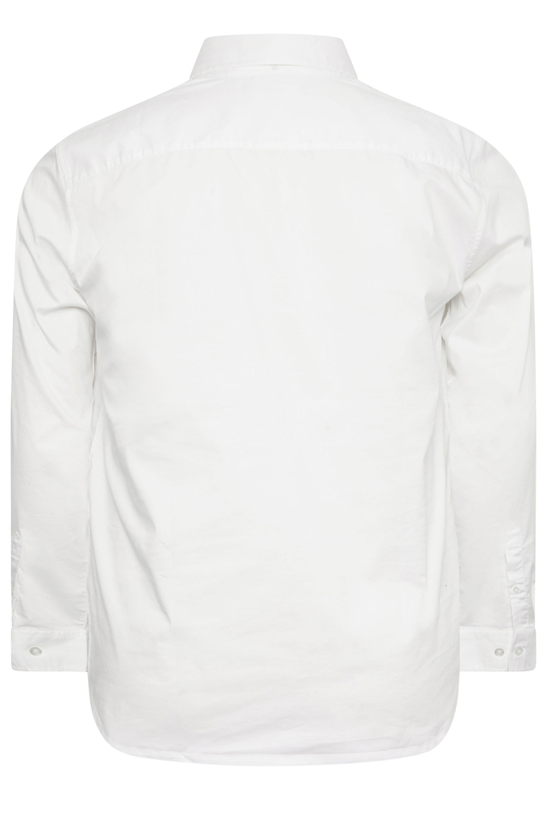 BadRhino Big & Tall White Stretch Long Sleeve Shirt | BadRhino 4