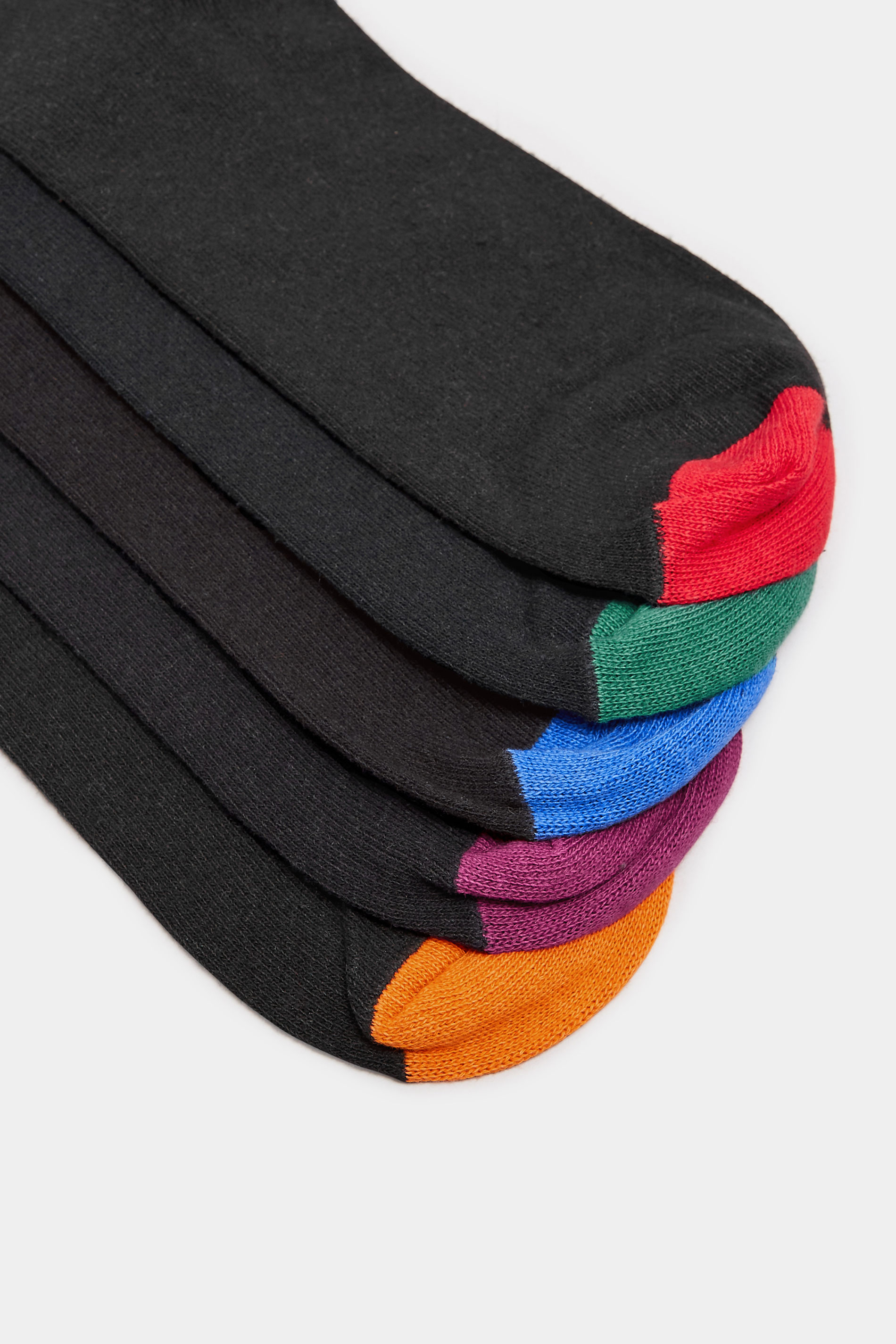 BadRhino 5 PACK Black Heel & Toe Ankle Socks | BadRhino 4