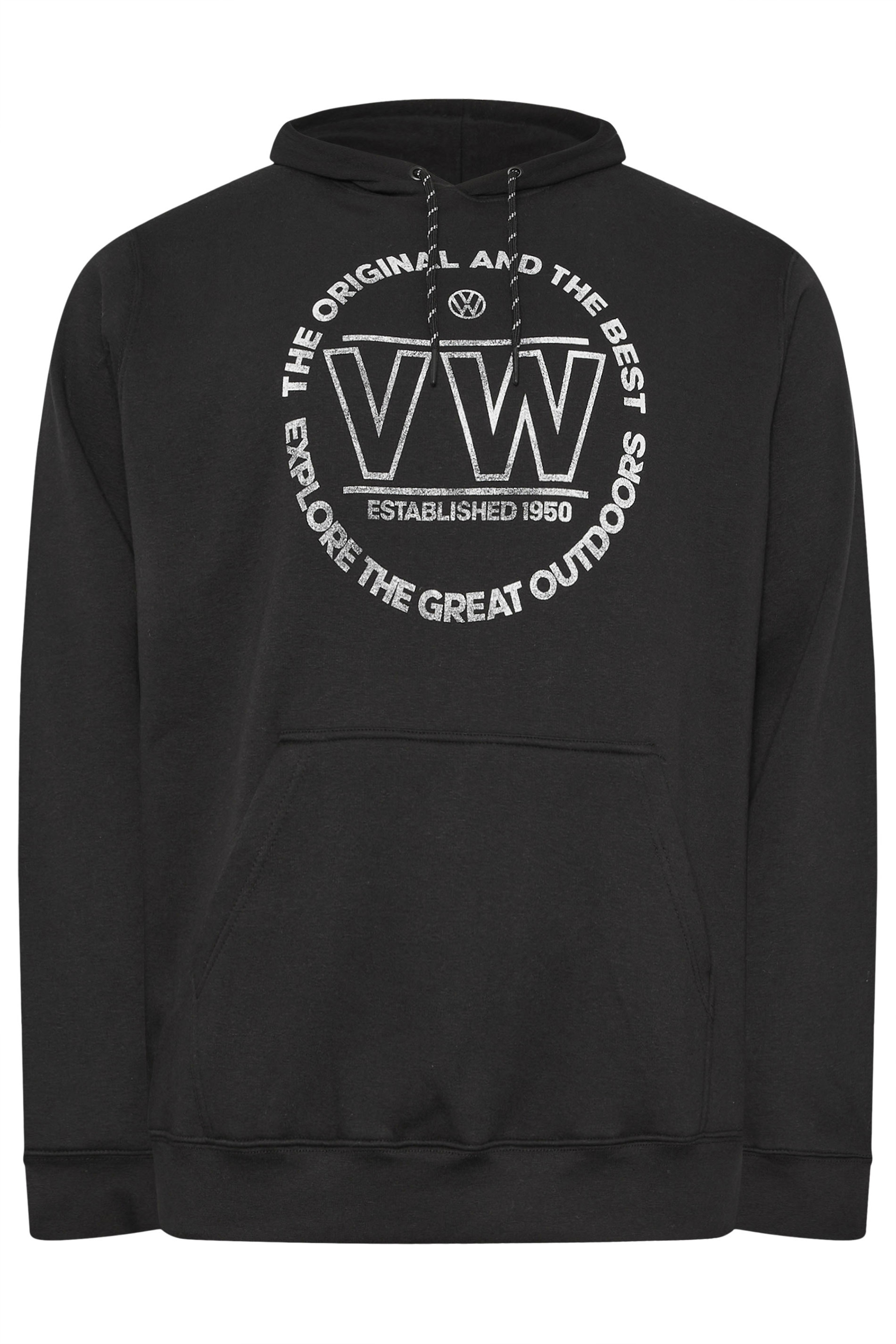 D555 Big & Tall Black Volkswagen Hoodie | BadRhino 4