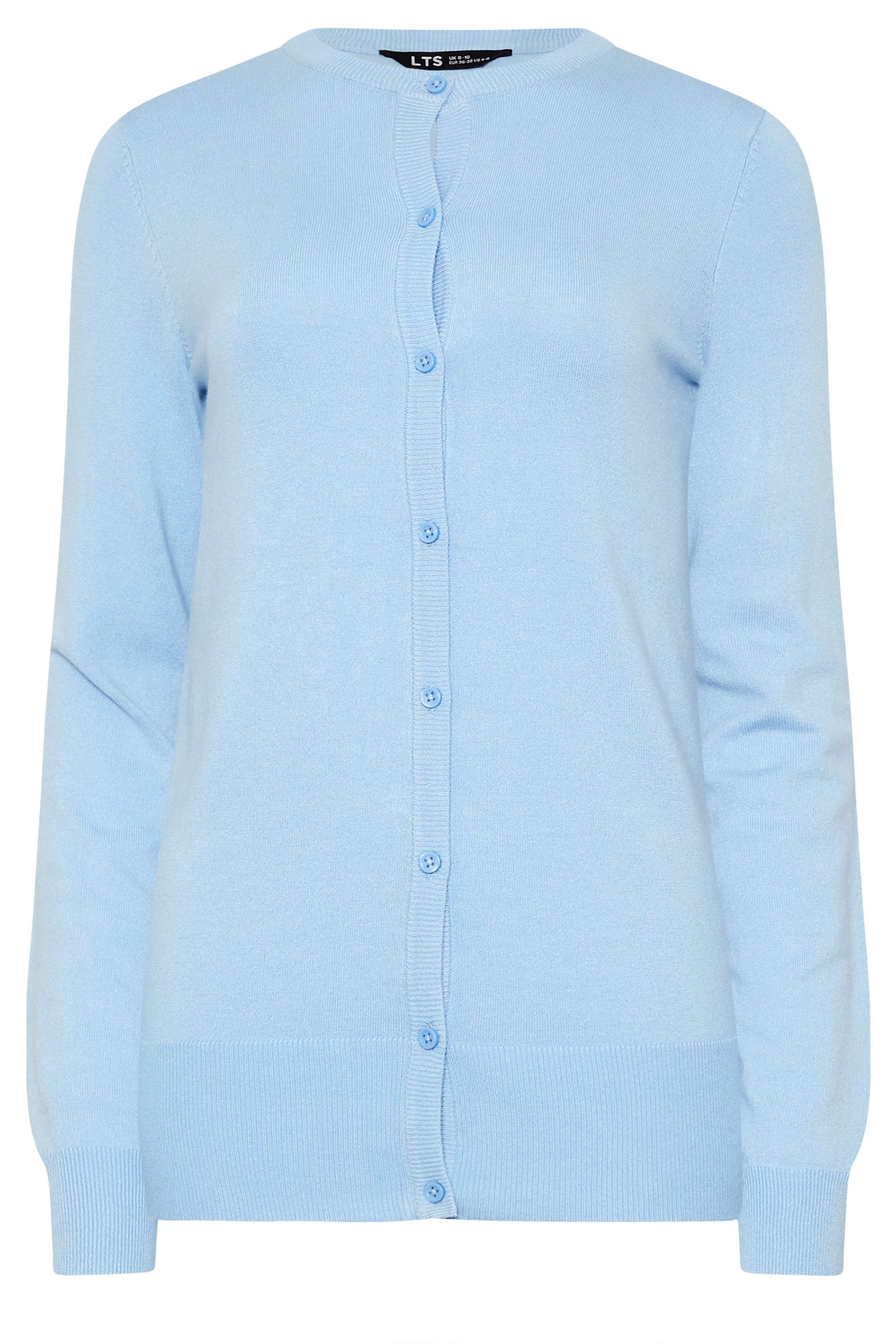 LTS Tall Light Blue Button Down Knit Cardigan | Long Tall Sally 5