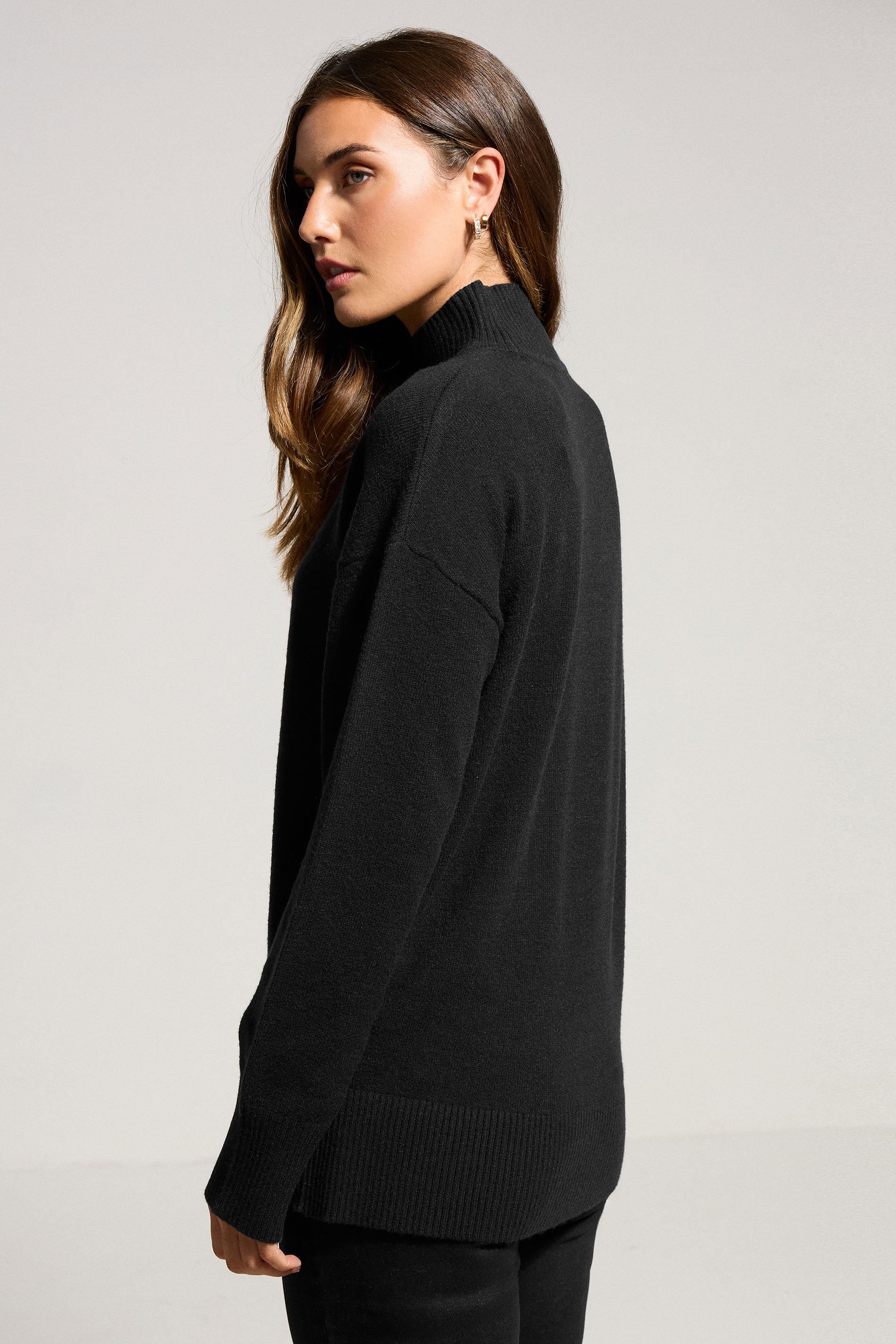 LTS Tall Black Turtle Neck Jumper | Long Tall Sally 3