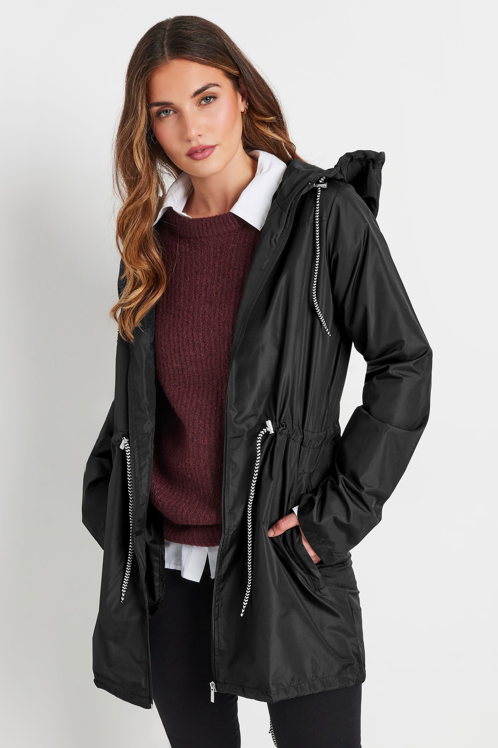 LTS Black Pocket Parka | Long Tall Sally 1