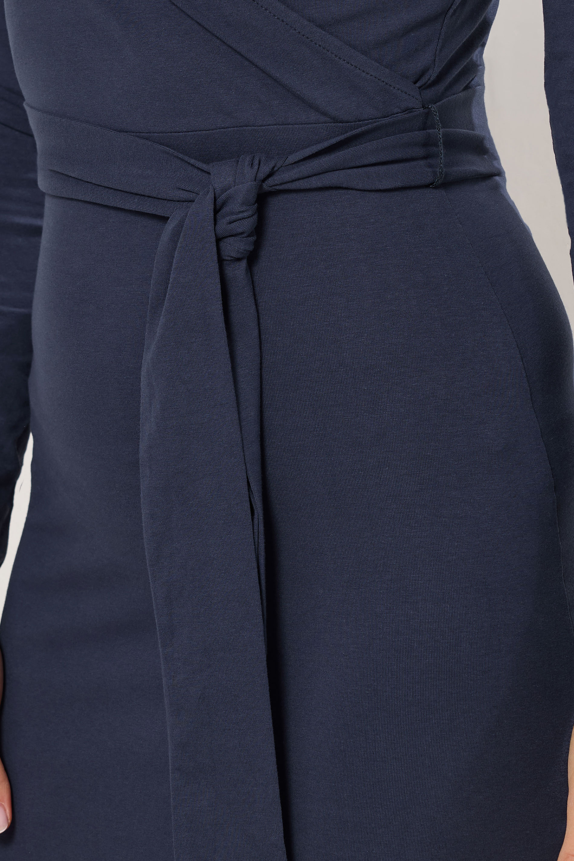 LTS Tall Navy Blue Wrap Midi Dress | Long Tall Sally 4