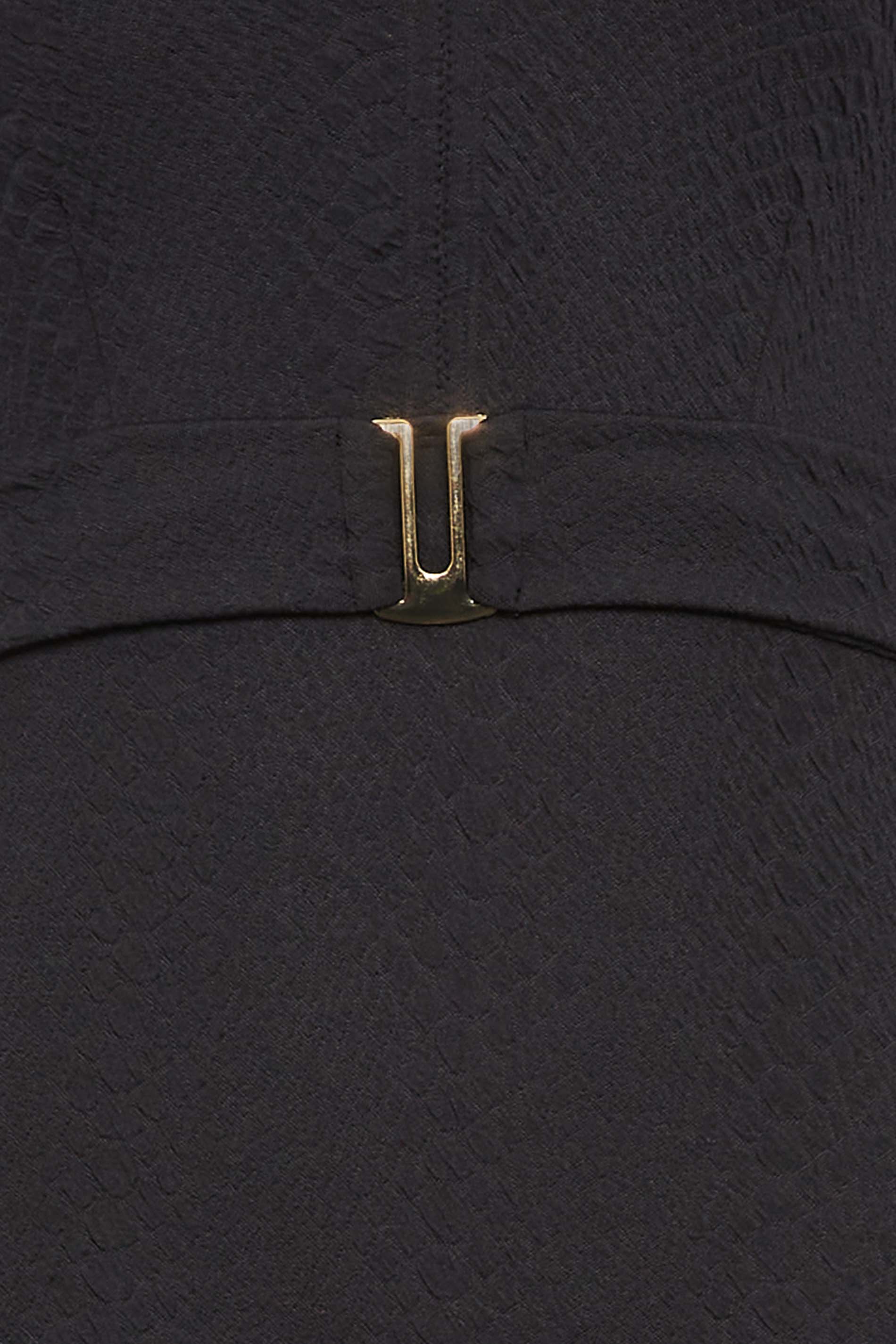 LTS Tall Black Textured Belt Swimsuit | Long Tall Sally 6