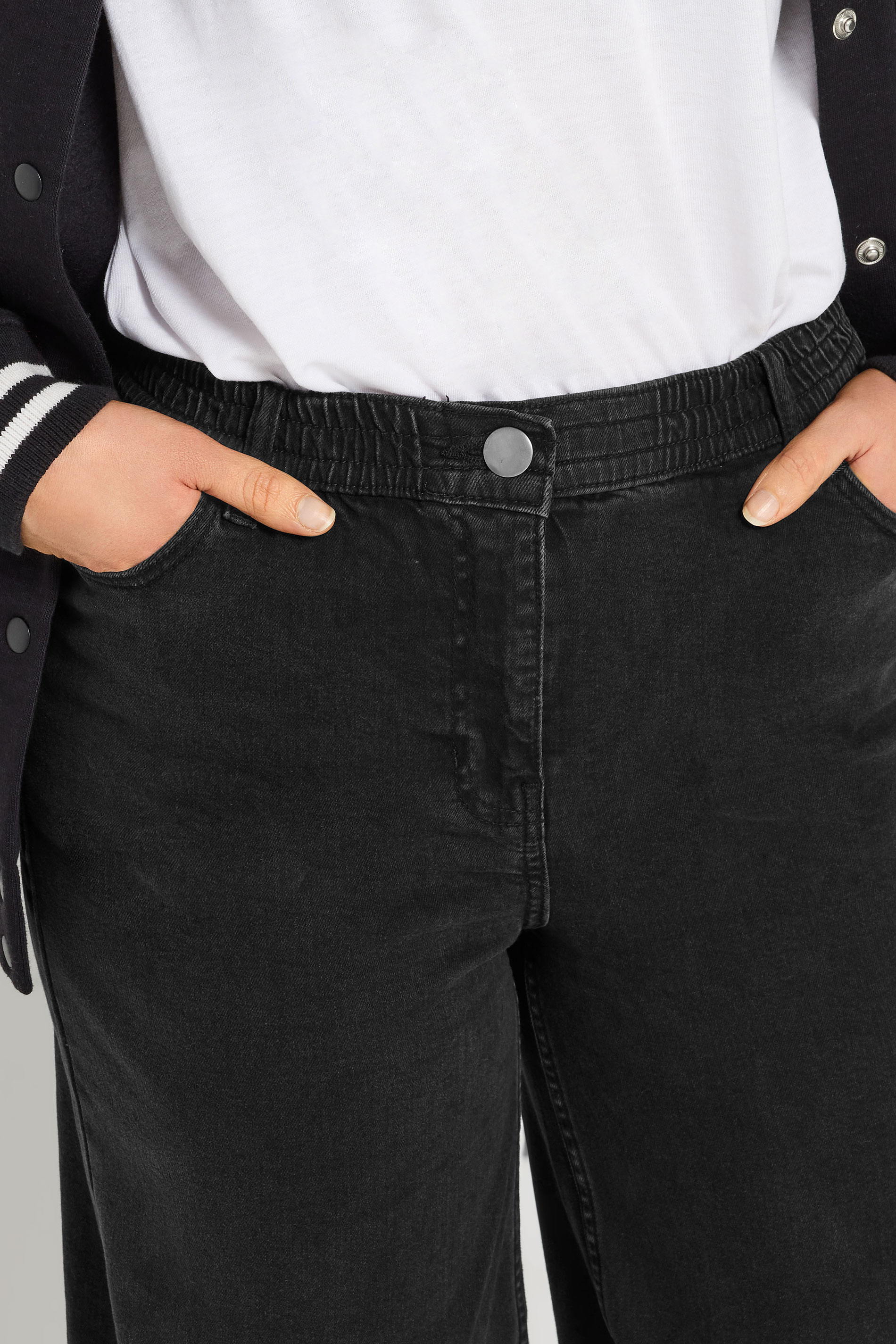 LTS Tall Black Slouch Jeans | Long Tall Sally 5