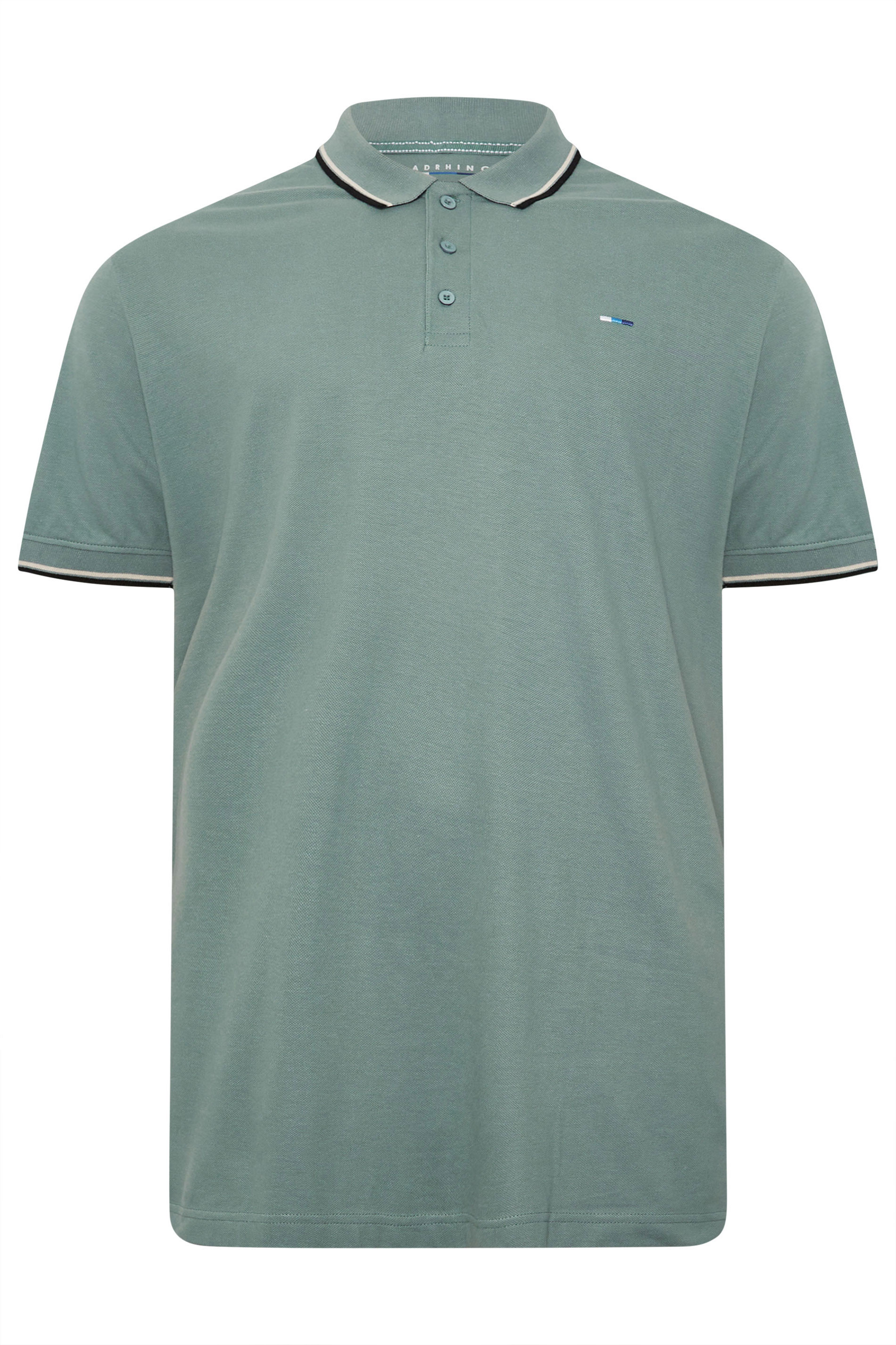 BadRhino Big & Tall 2 PACK Green and Natural Brown Tipped Polo | BadRhino 7