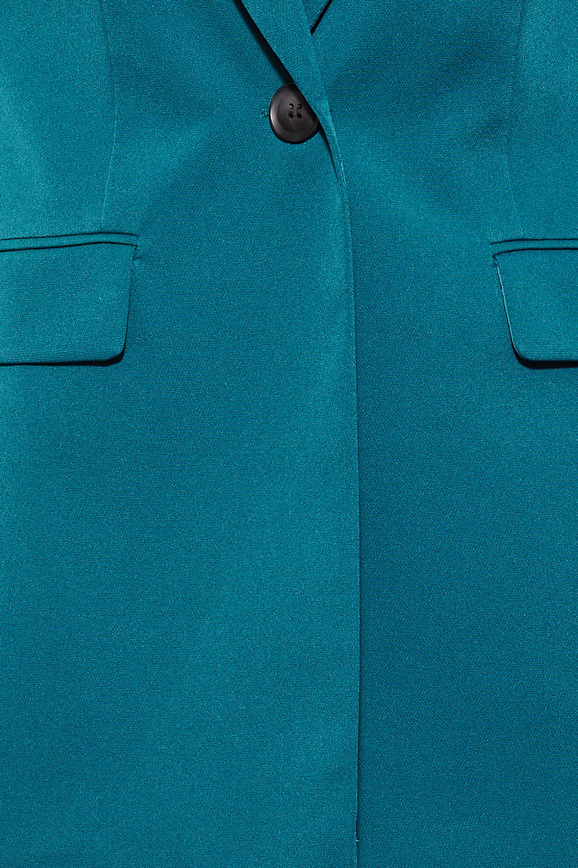 LTS Tall Women's Teal Blue Scuba Crepe Blazer