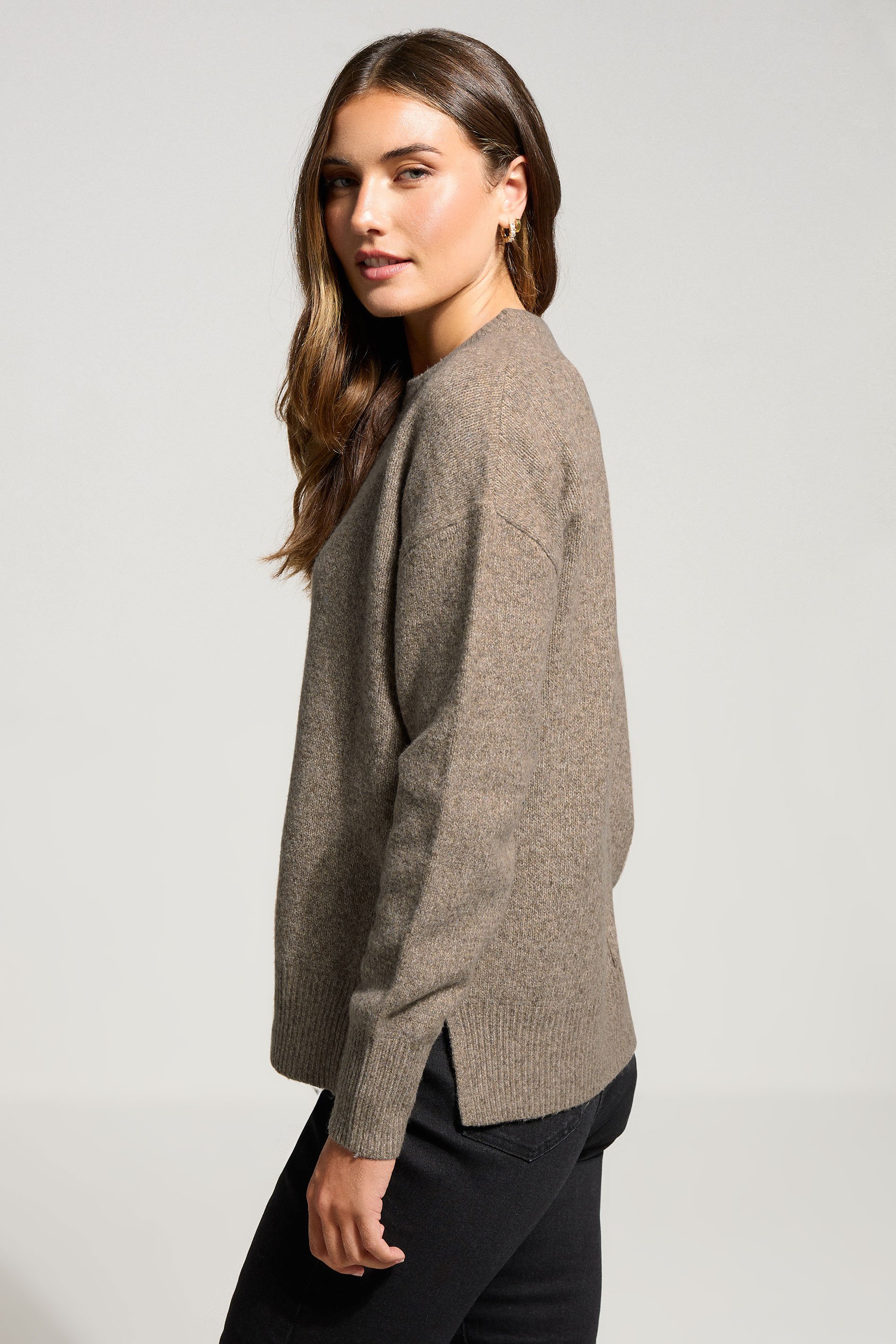 LTS Tall Light Brown Seam Front Jumper | Long Tall Sally 4