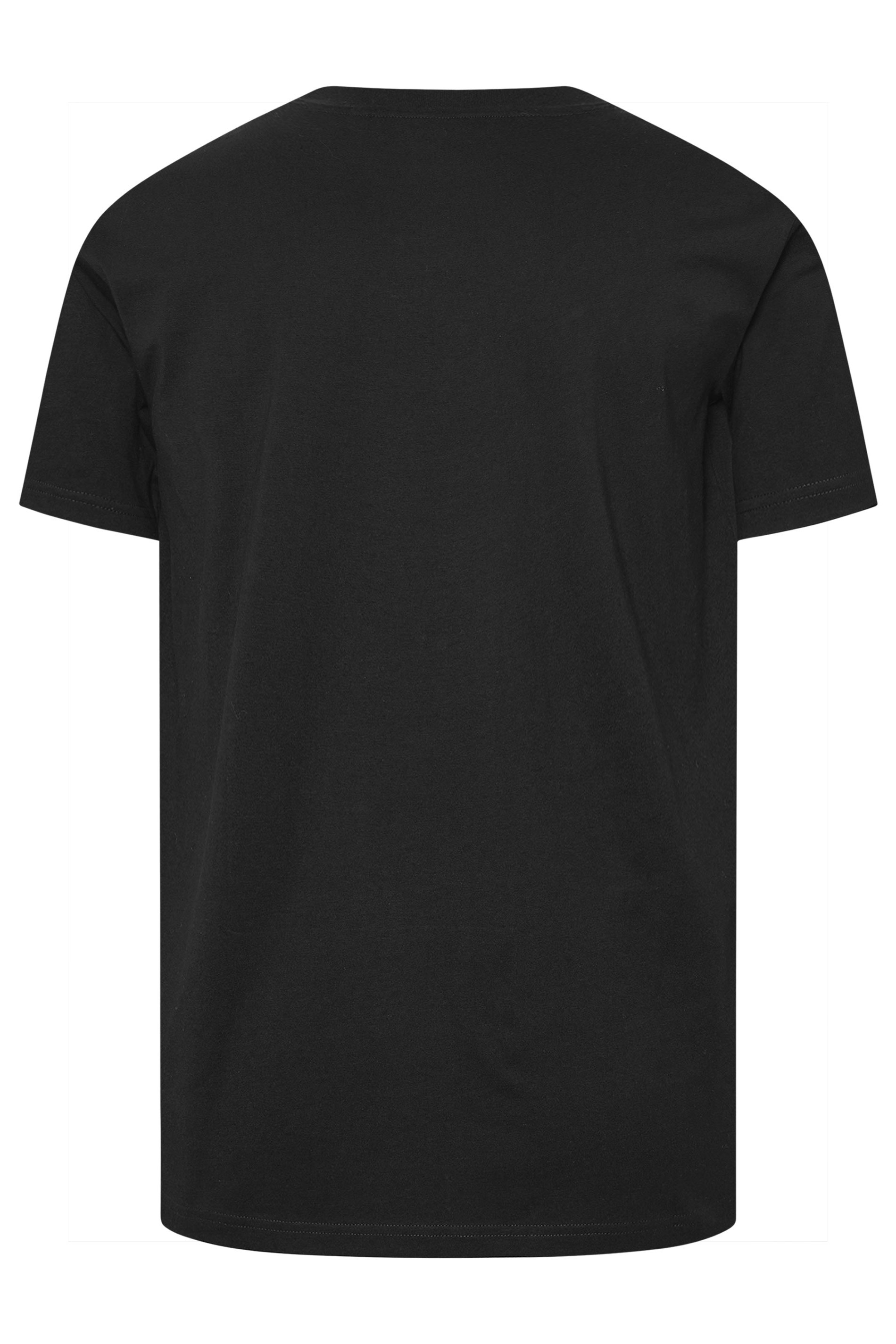 BadRhino Big & Tall Black Distressed Graphic T-Shirt | BadRhino 5