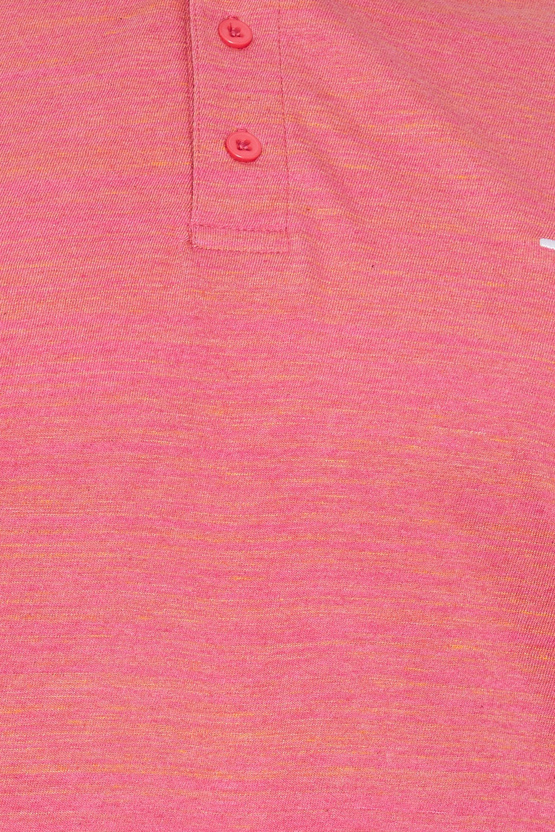 BadRhino Big & Tall Pink Injected Slub Polo Shirt | BadRhino 2