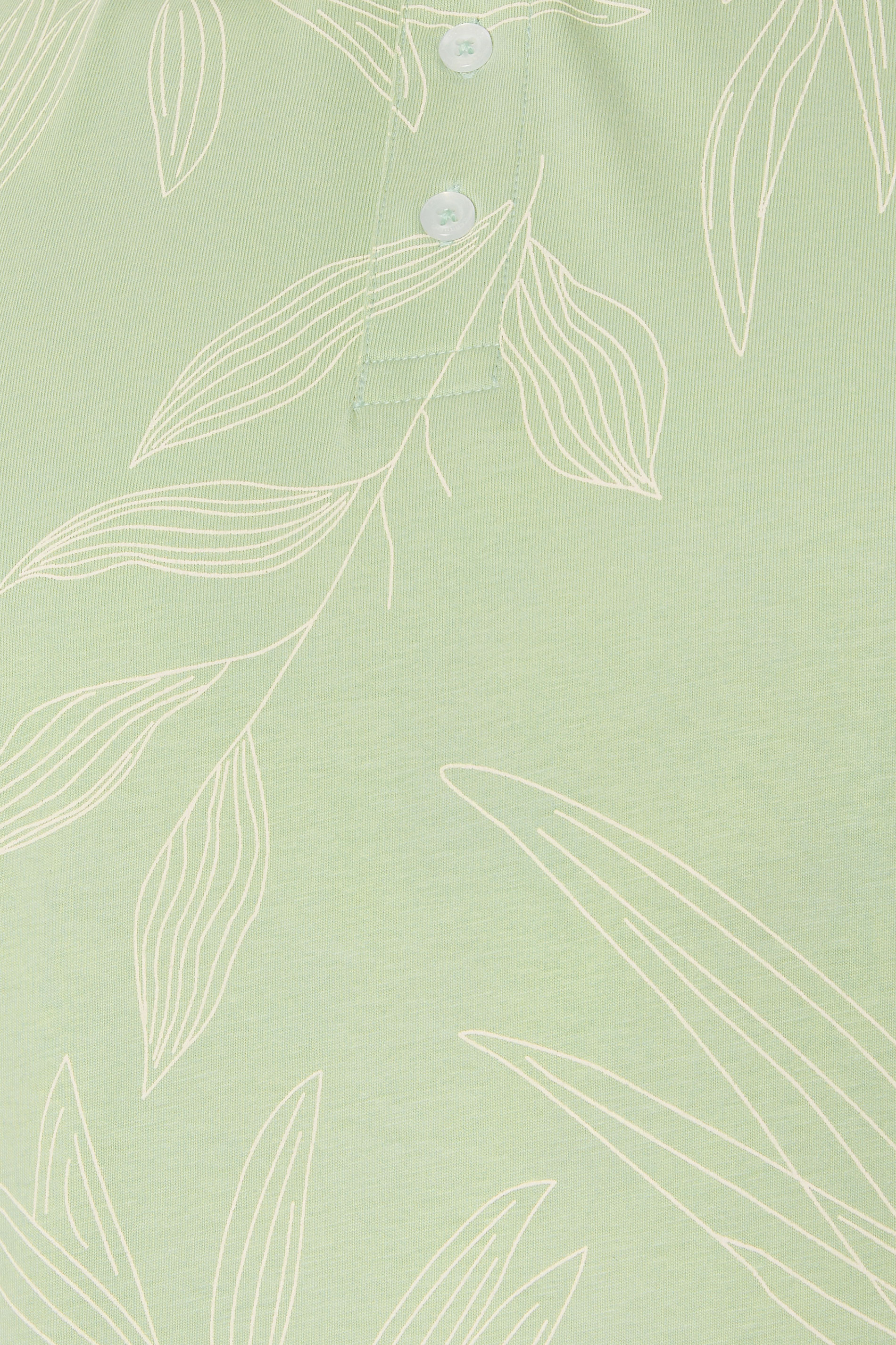 BadRhino Big & Tall Sage Green Leaf Print Polo Shirt | BadRhino 6