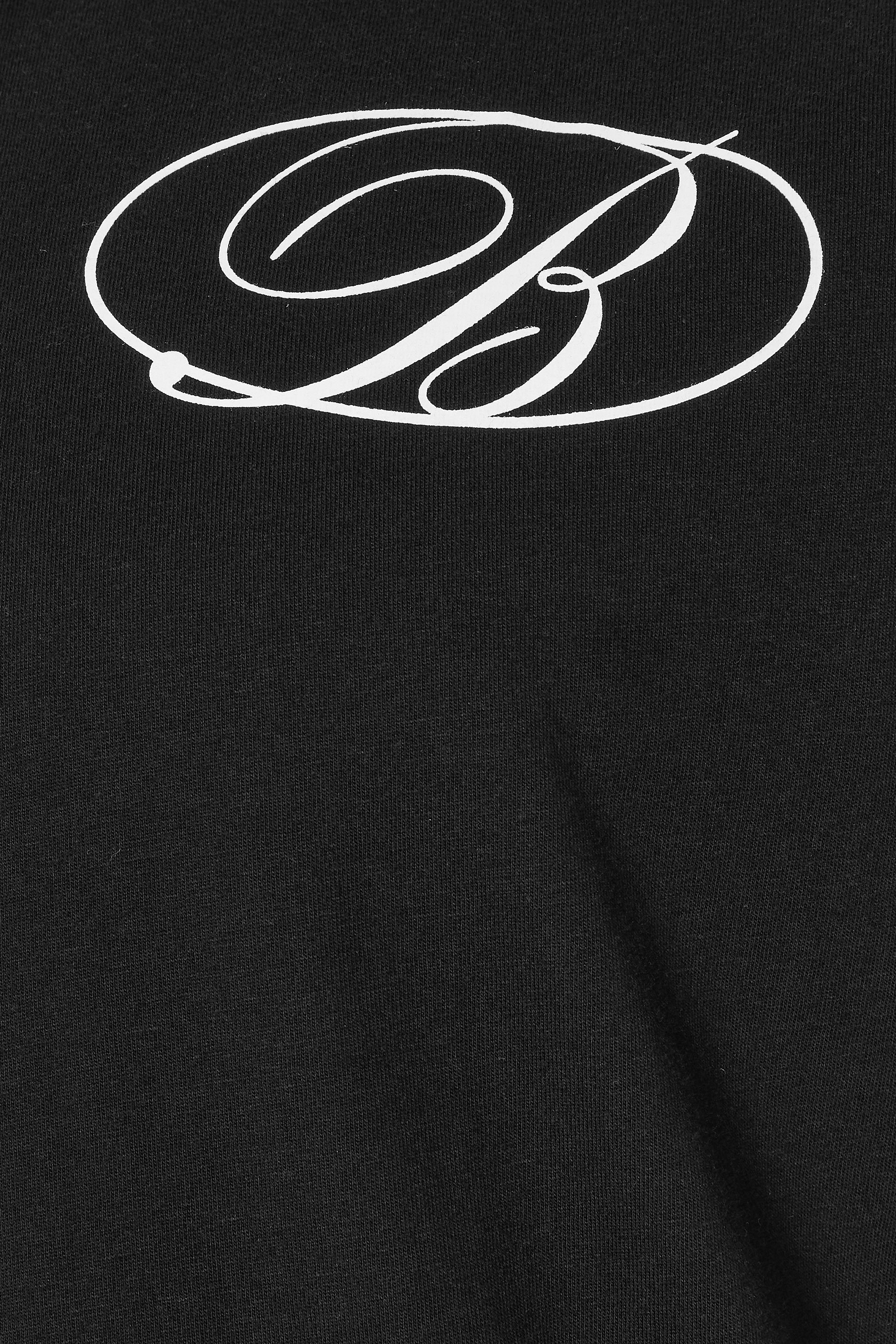 BadRhino Big & Tall Black Logo Back Print T-Shirt | BadRhino 8