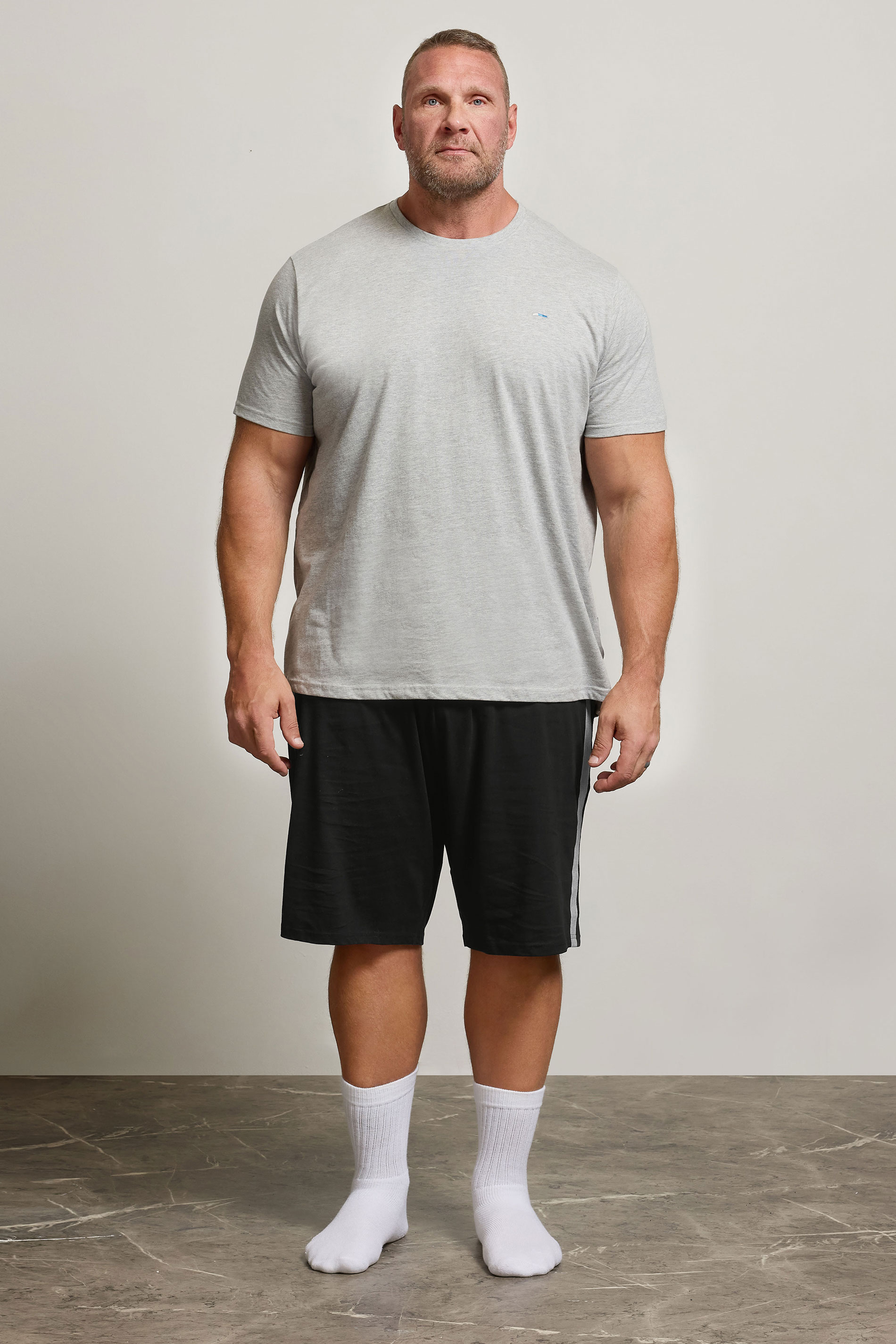 BadRhino Big & Tall Black Lightweight Lounge Shorts | BadRhino 2