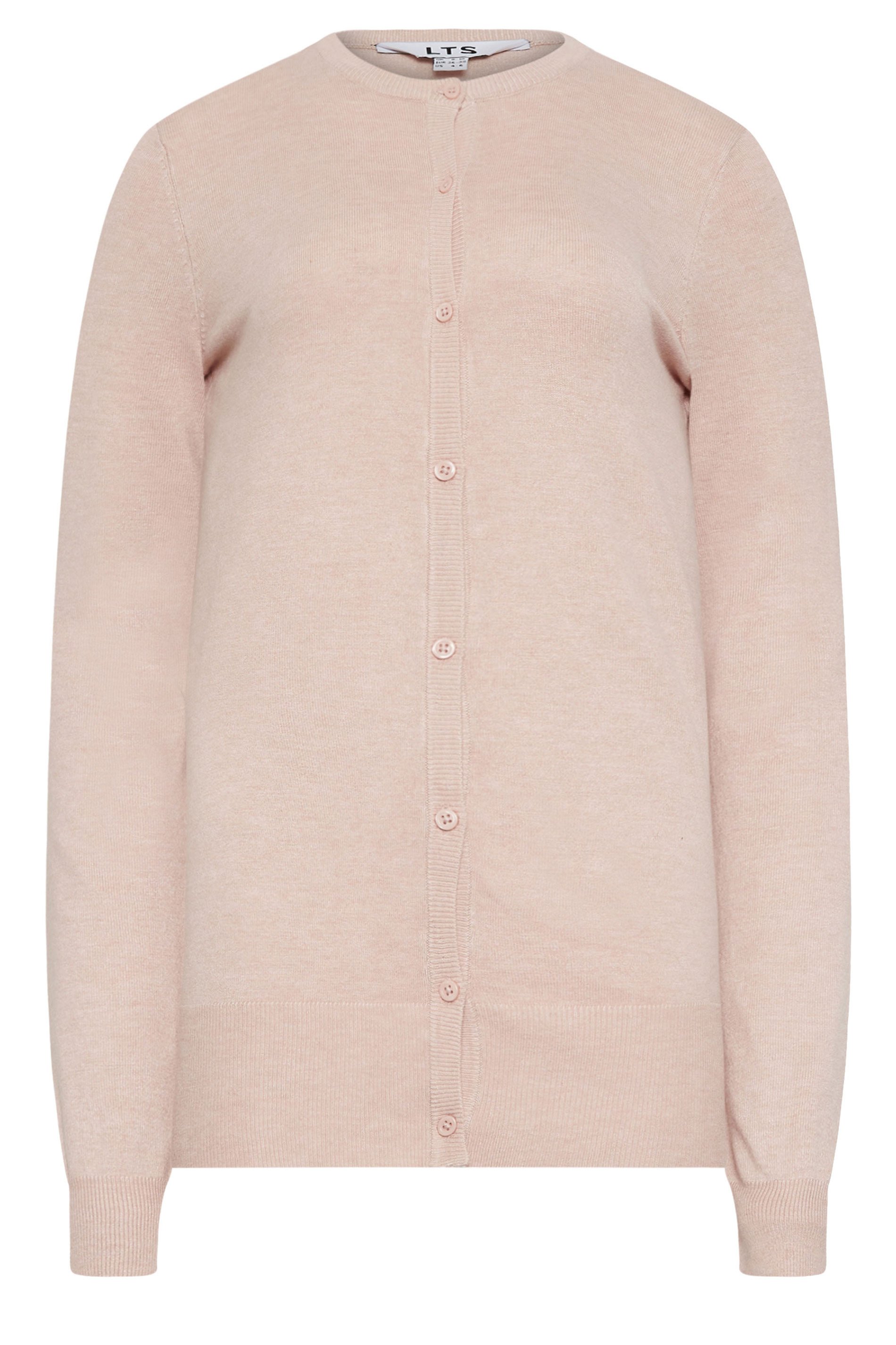 LTS Tall Light Pink Womens Button Down Knit Cardigan | Long Tall Sally  6