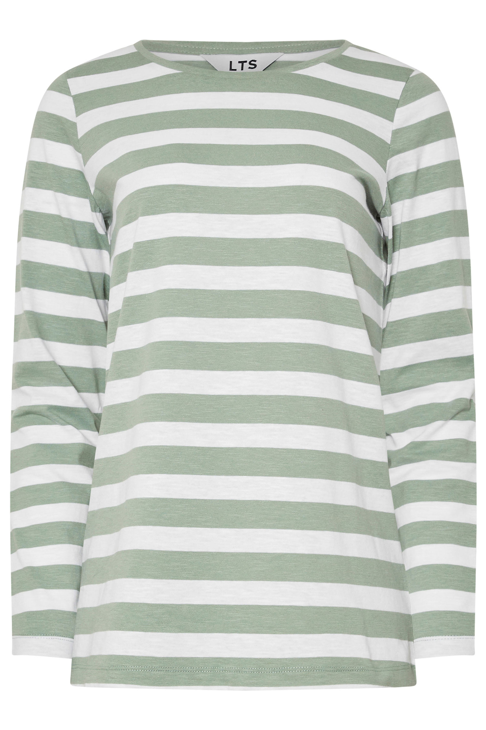 LTS Tall 2 PACK Beige Brown & Sage Green Long Sleeve T-Shirts | Long Tall Sally 8