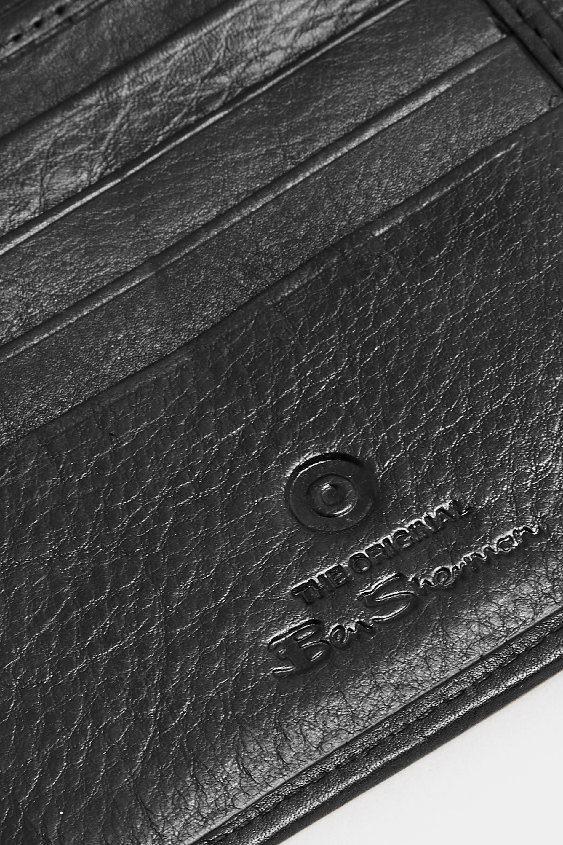 BEN SHERMAN Black Leather Bi-Fold Wallet 3