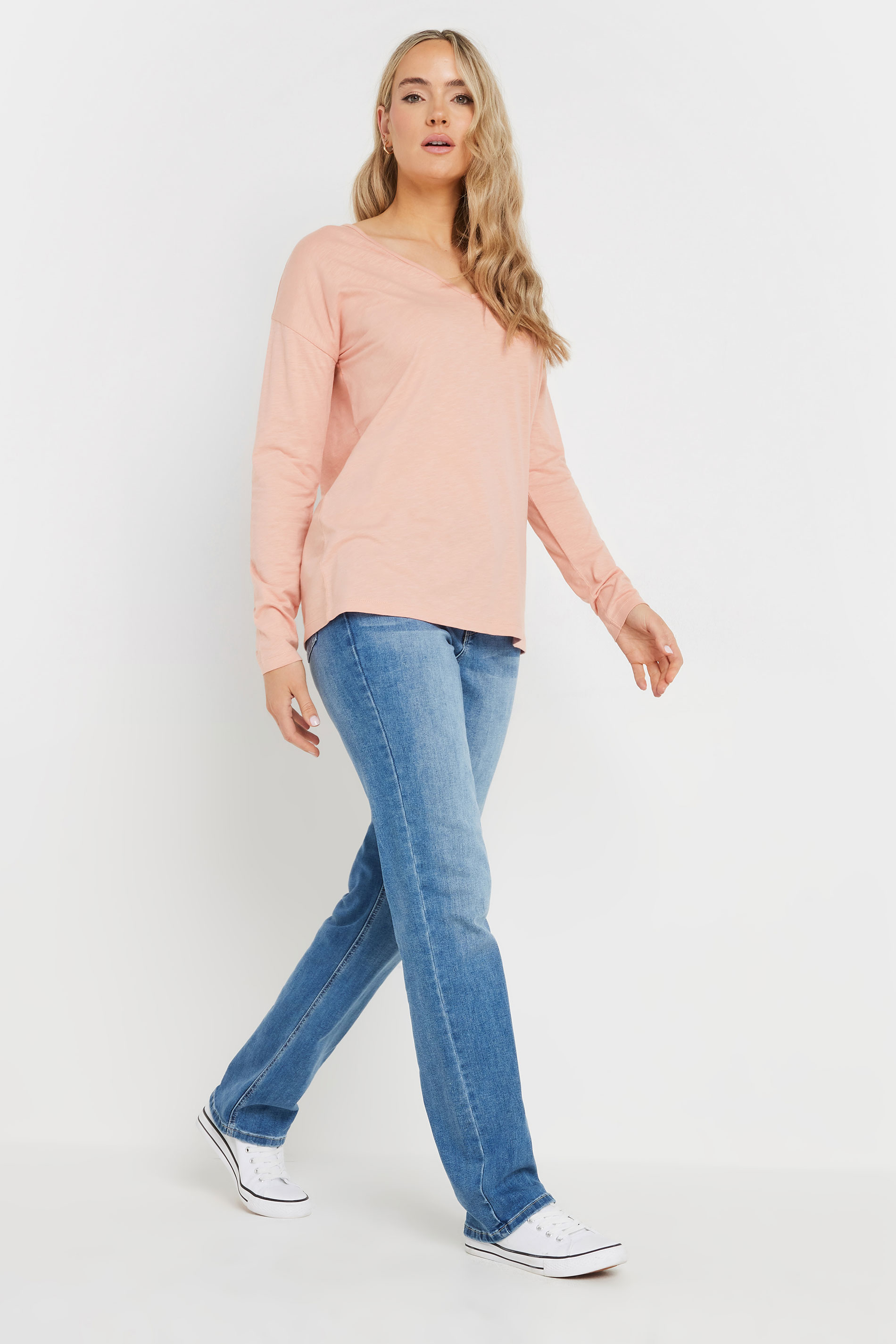 LTS Tall 3 PACK Sage Green, Blue & Pink V-Neck T-Shirts | Long Tall Sally 5