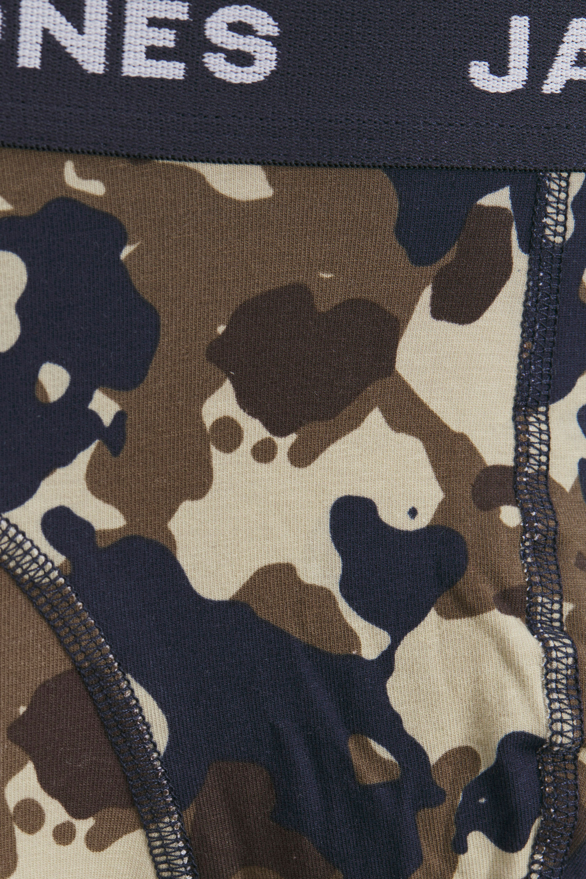 JACK & JONES Big & Tall 3 PACK Navy & Camo Print Boxers | BadRhino 5