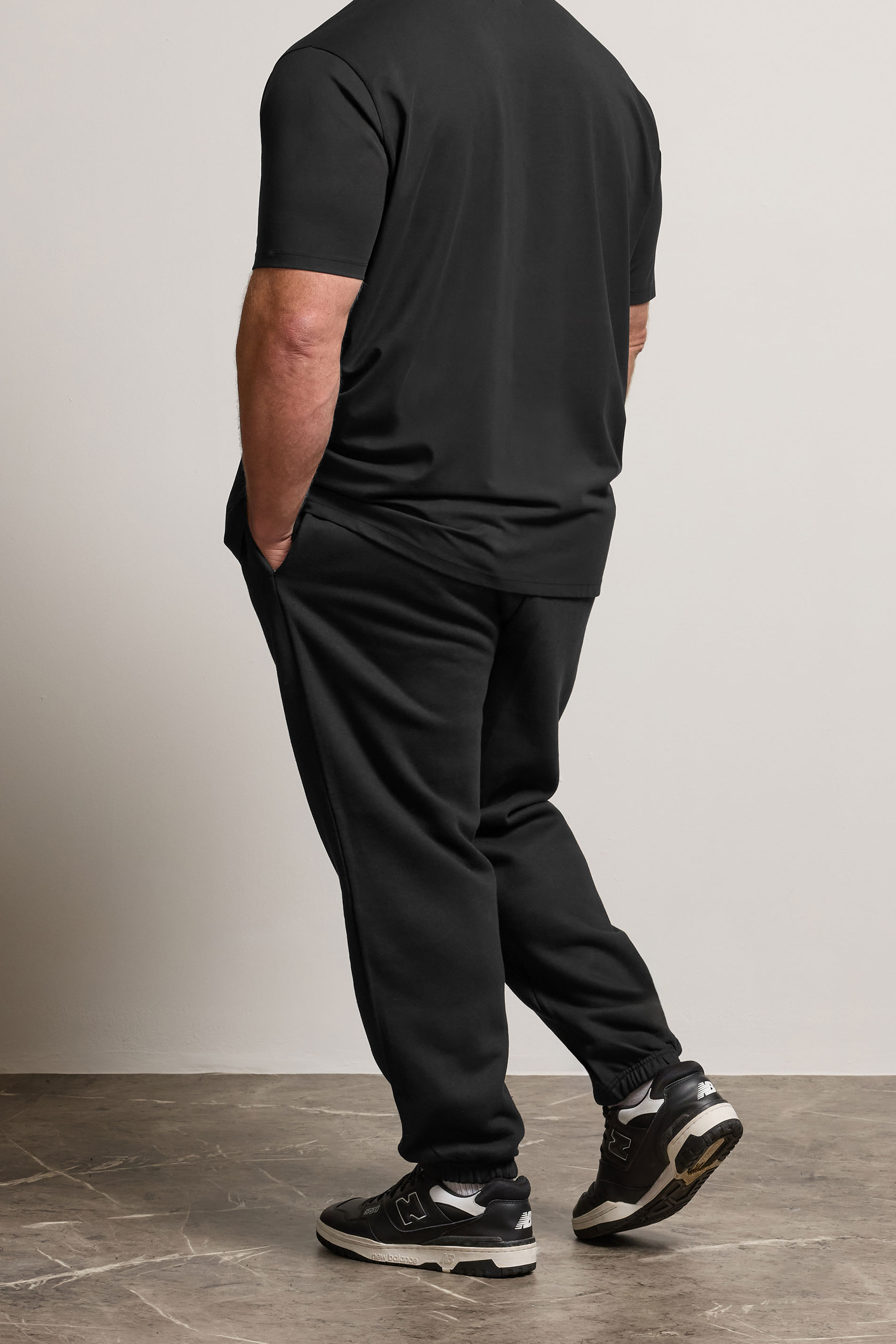BadRhino Big & Tall Black Premium Cuffed Joggers | BadRhino 3