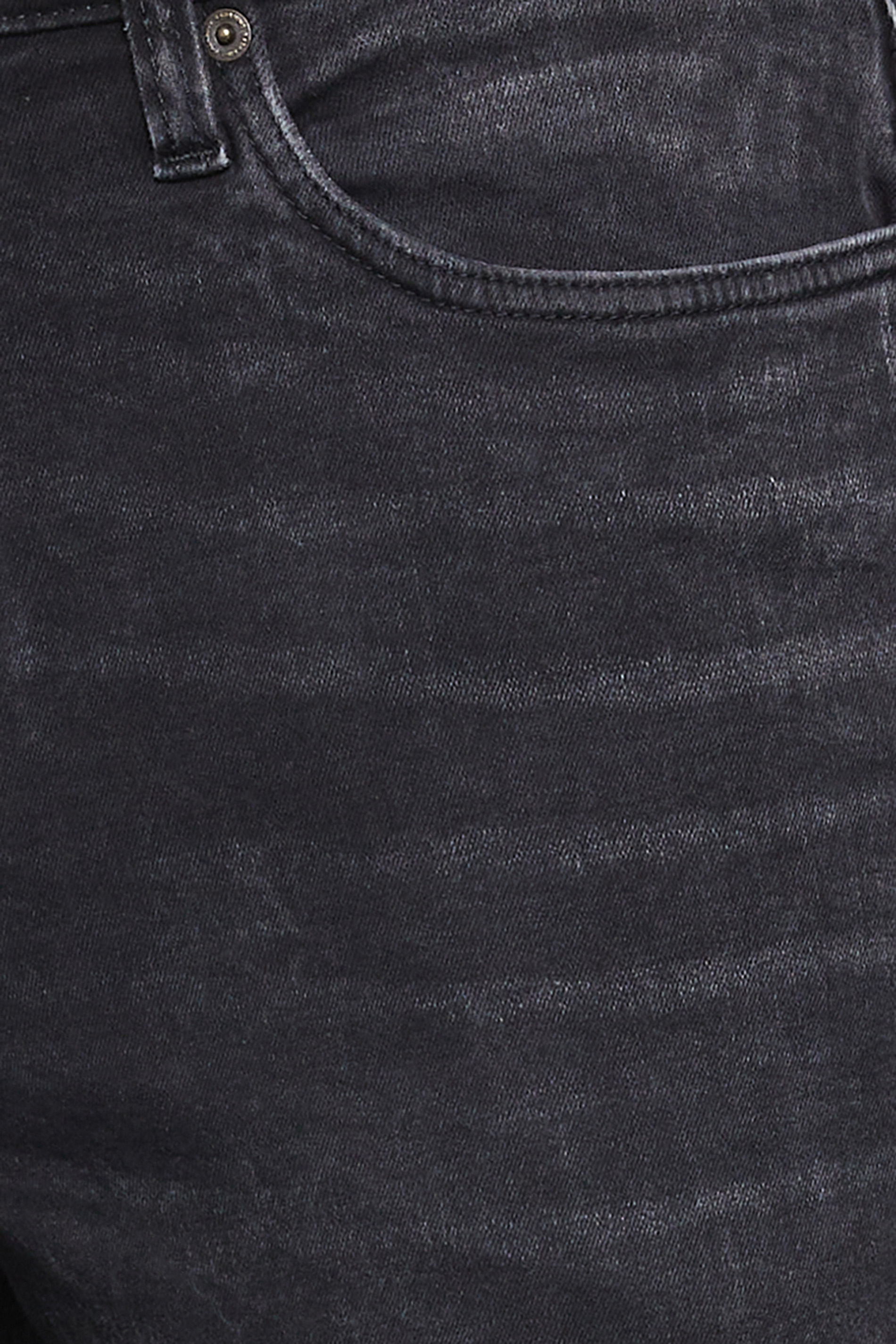 BadRhino Big & Tall Black Washed Straight Leg Stretch Jeans | BadRhino 8