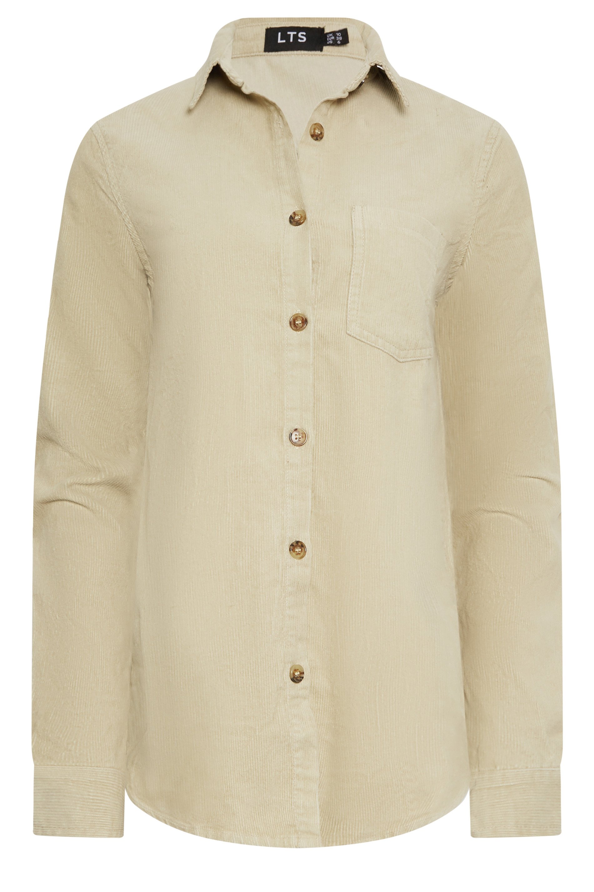 LTS Tall Cream Cord Shirt | Long Tall Sally