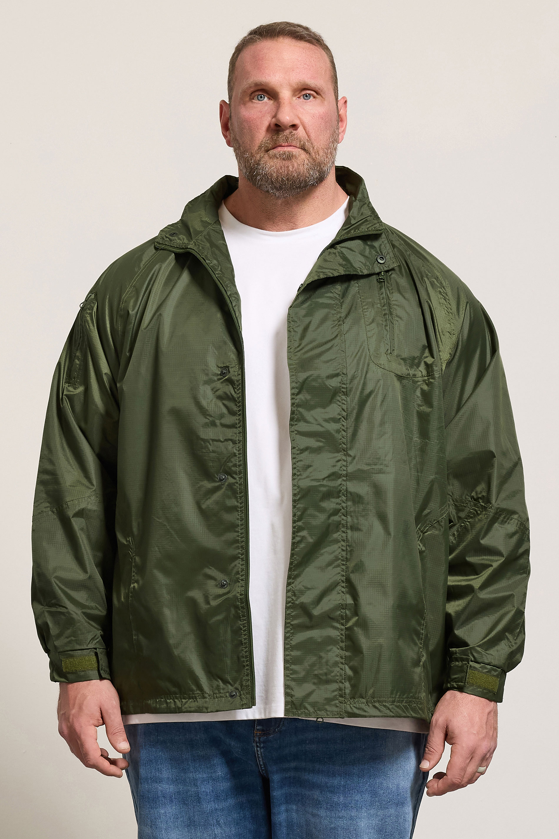 KAM Olive Green Waterproof Jacket | BadRhino 3