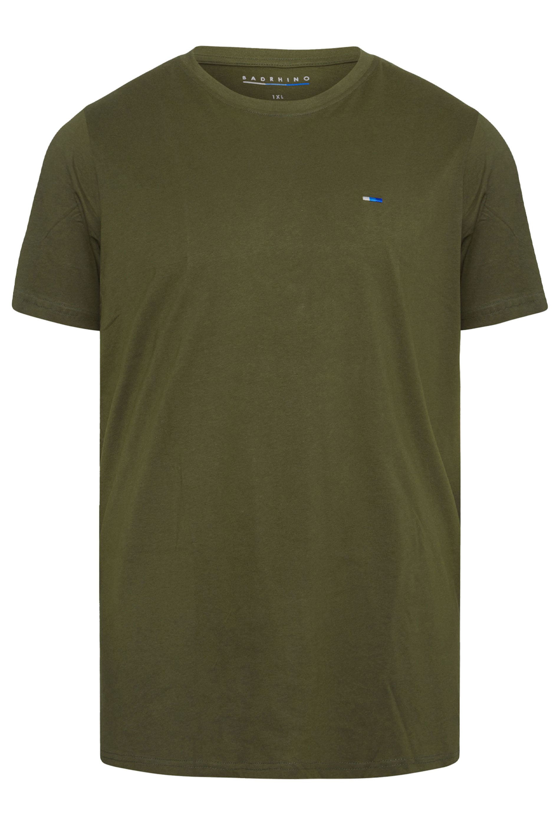 BadRhino Big & Tall 5 Pack Black/White/Navy Blue/Green/Grey Extra Long Core T-Shirts| BadRhino 9