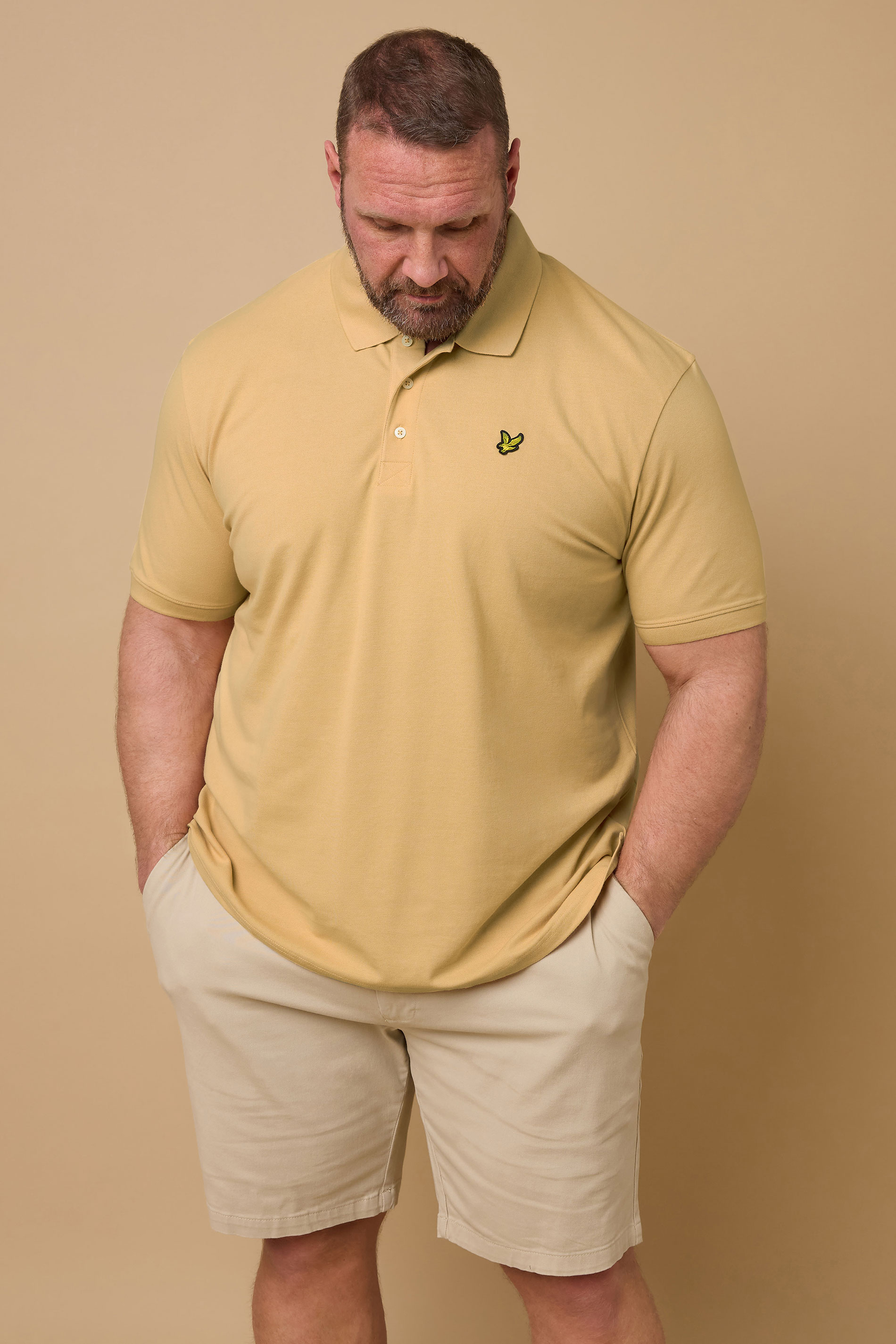 LYLE & SCOTT Big & Tall Sherbet Orange Core Polo Shirt | BadRhino 1