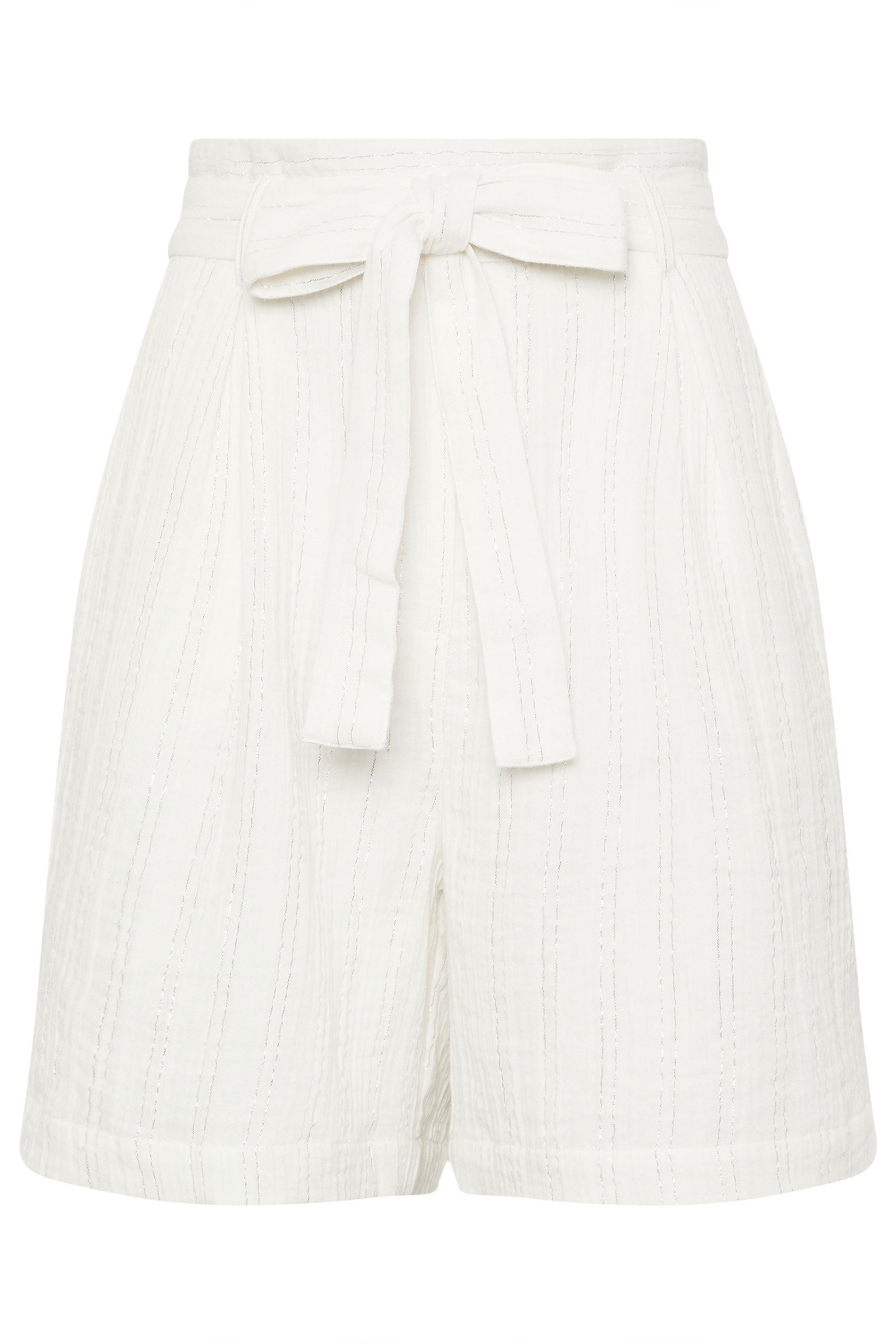 LTS Tall Woman's Cream Lurex Shorts | Long Tall Sally 2