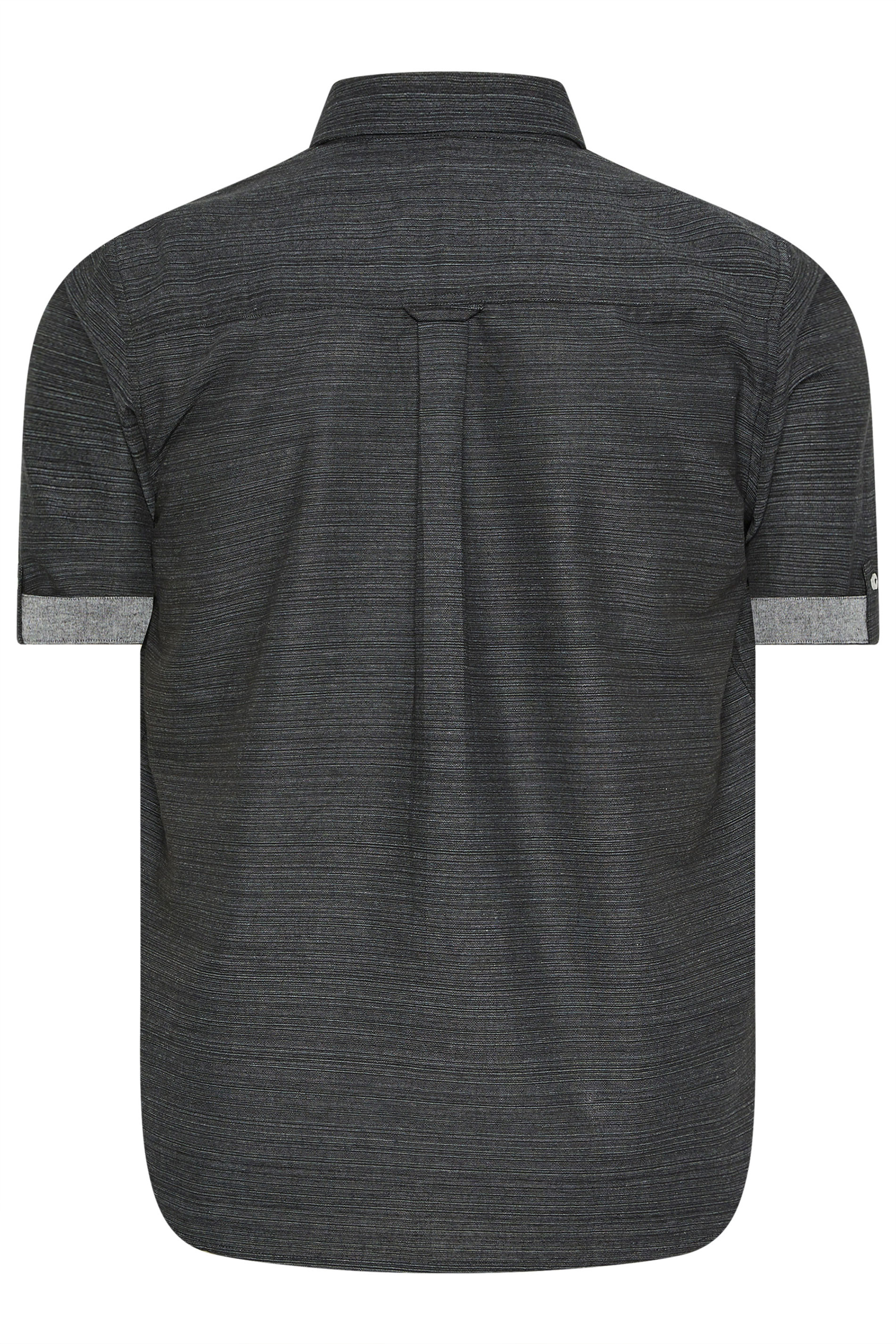 BadRhino Big & Tall Black Short Sleeve Slub Shirt | BadRhino 3