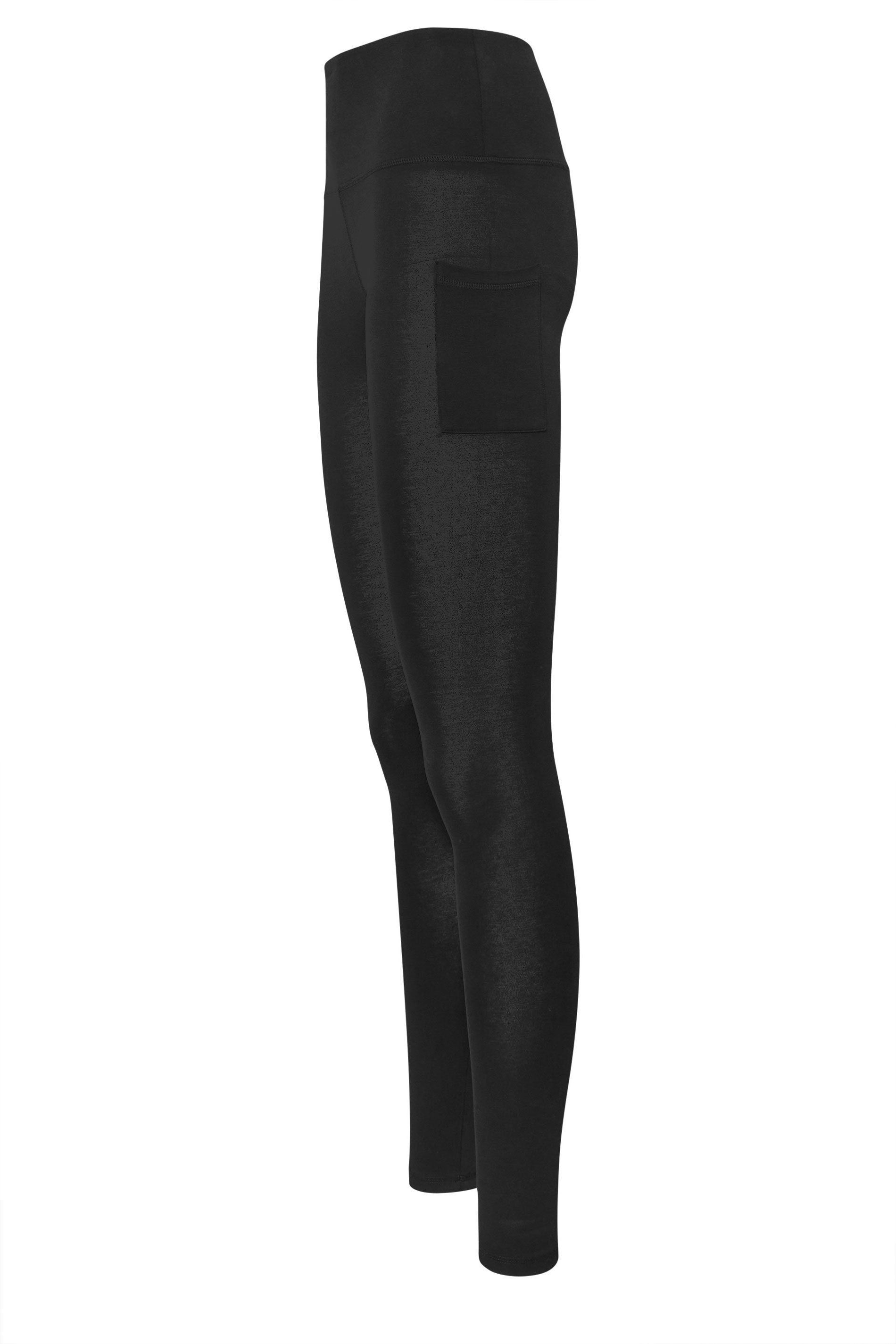 LTS Tall Women's Black Cotton Pocket Leggings | Long Tall Sally 7