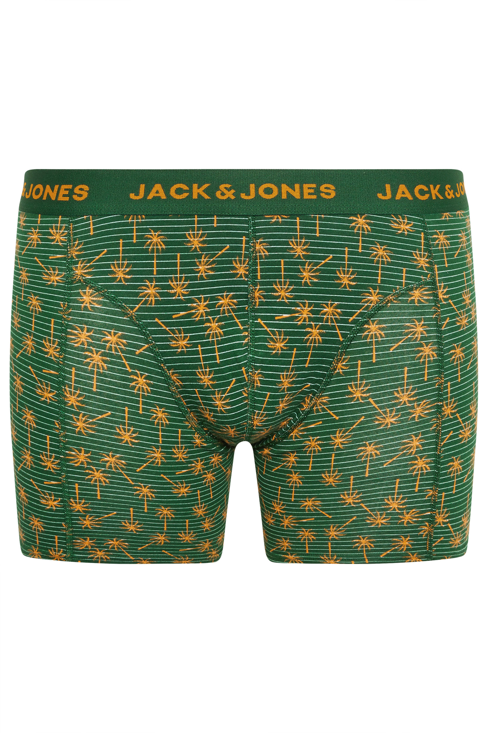 JACK & JONES Green 3 Pack Boxers | BadRhino 5