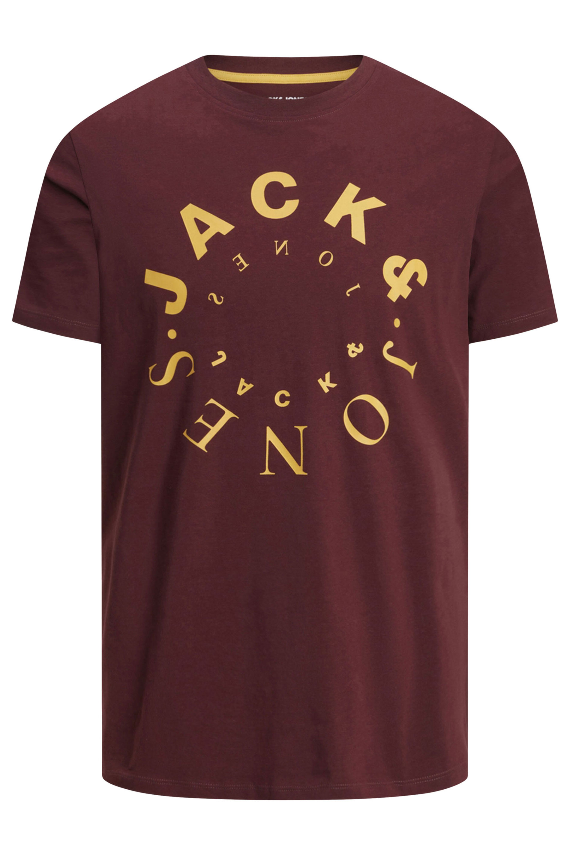 JACK & JONES Big & Tall 5 PACK White & Green Logo Printed T-Shirts | BadRhino 5