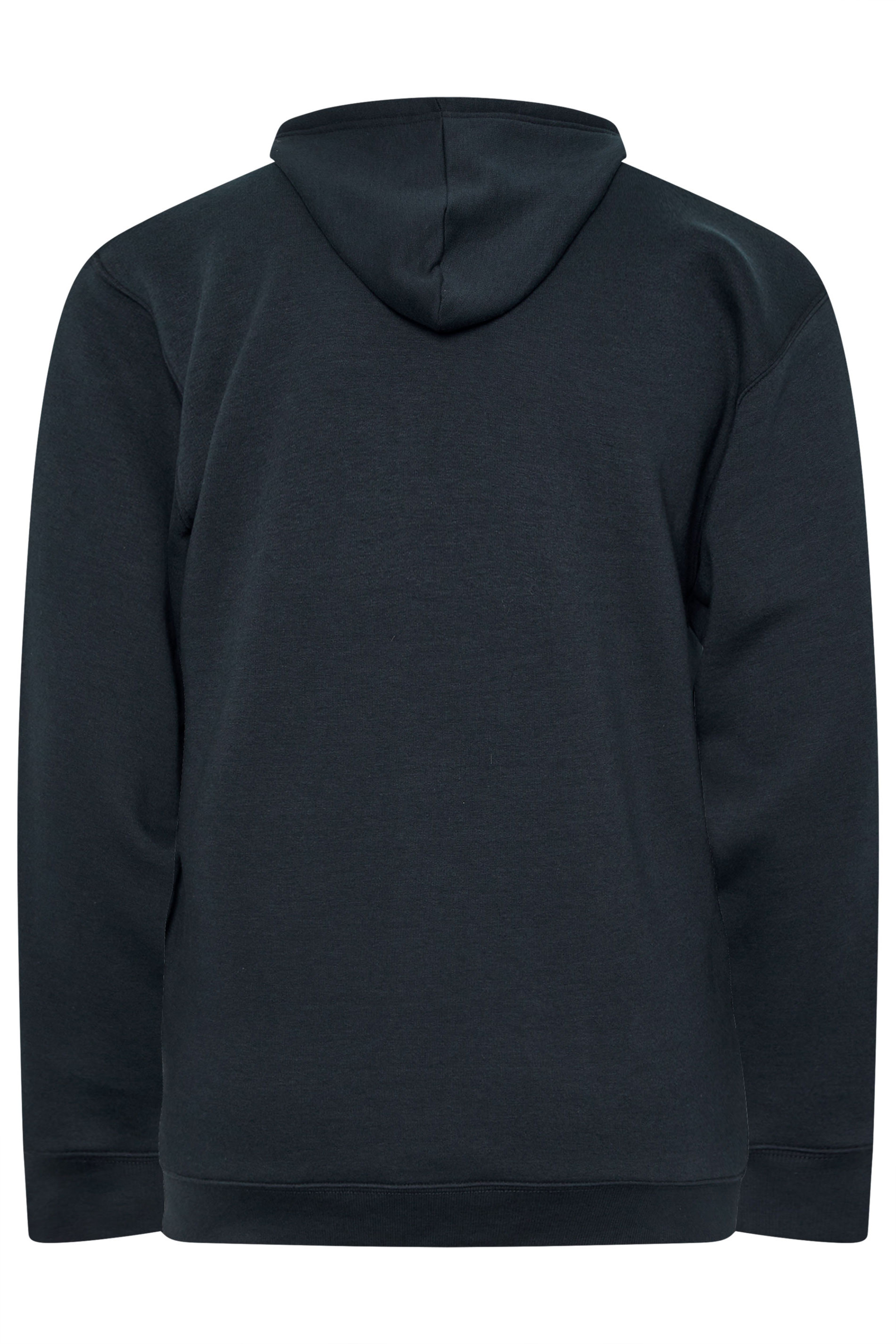 IronRhino Big & Tall Navy Blue 'Rest Day' Zip Through Hoodie | BadRhino 9